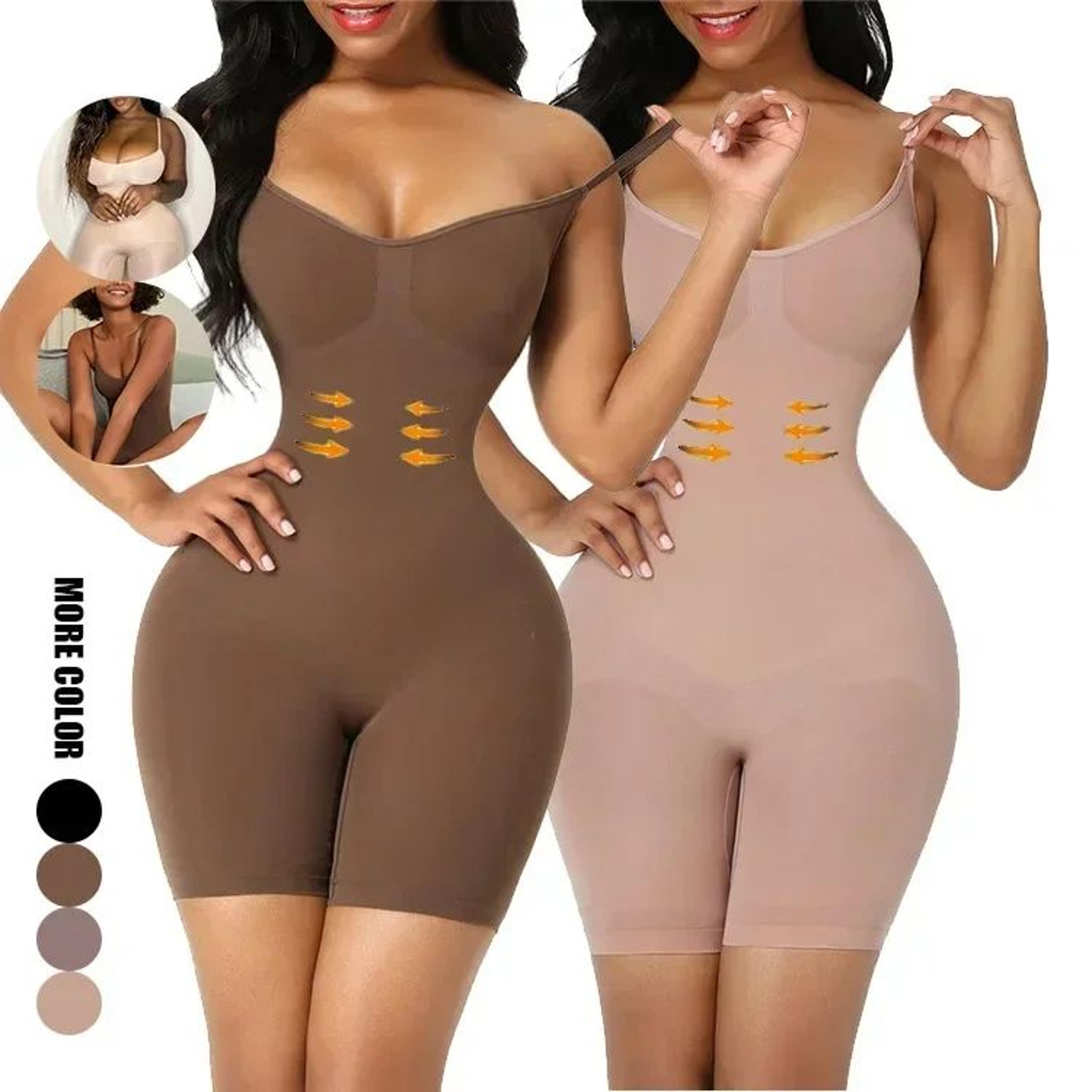 seamless shapewear bodysuit with tummy control and waist-cinching sculpt