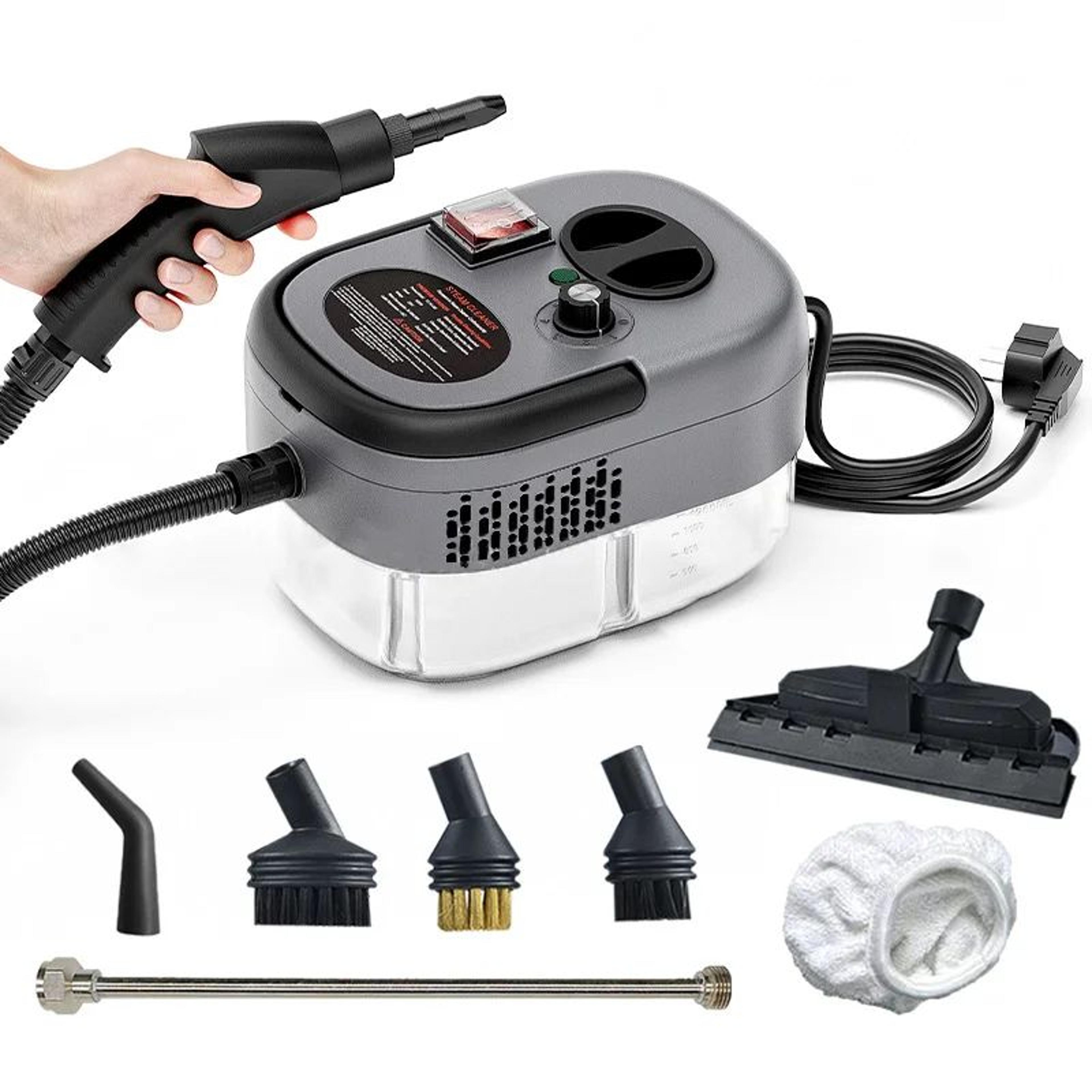 2500w high pressure steam cleaner handheld deep-clean steamer for kitchen, car & ac