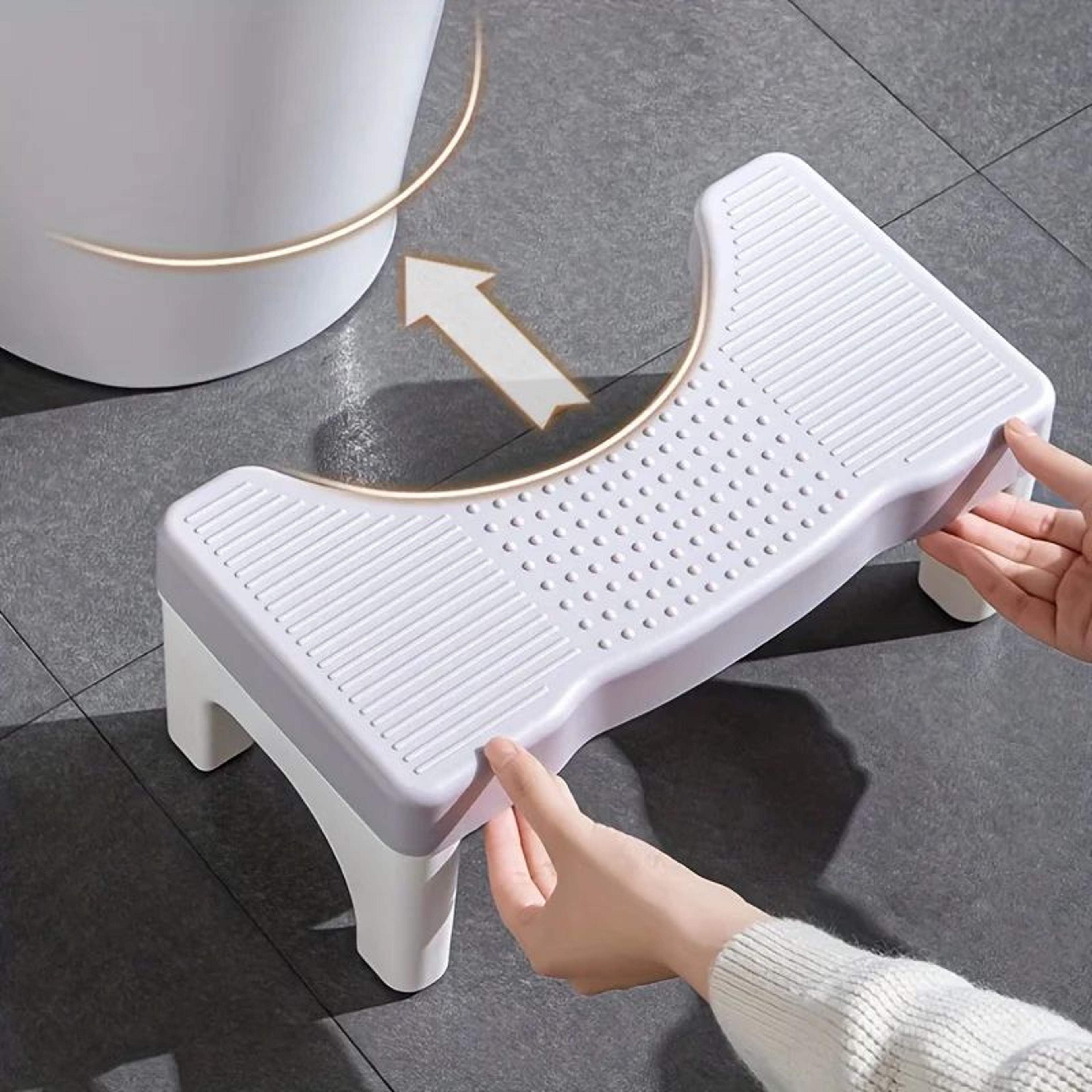comfortlift toilet stool for squat positioning – non-slip bathroom footstool for pregnancy, seniors & daily relief