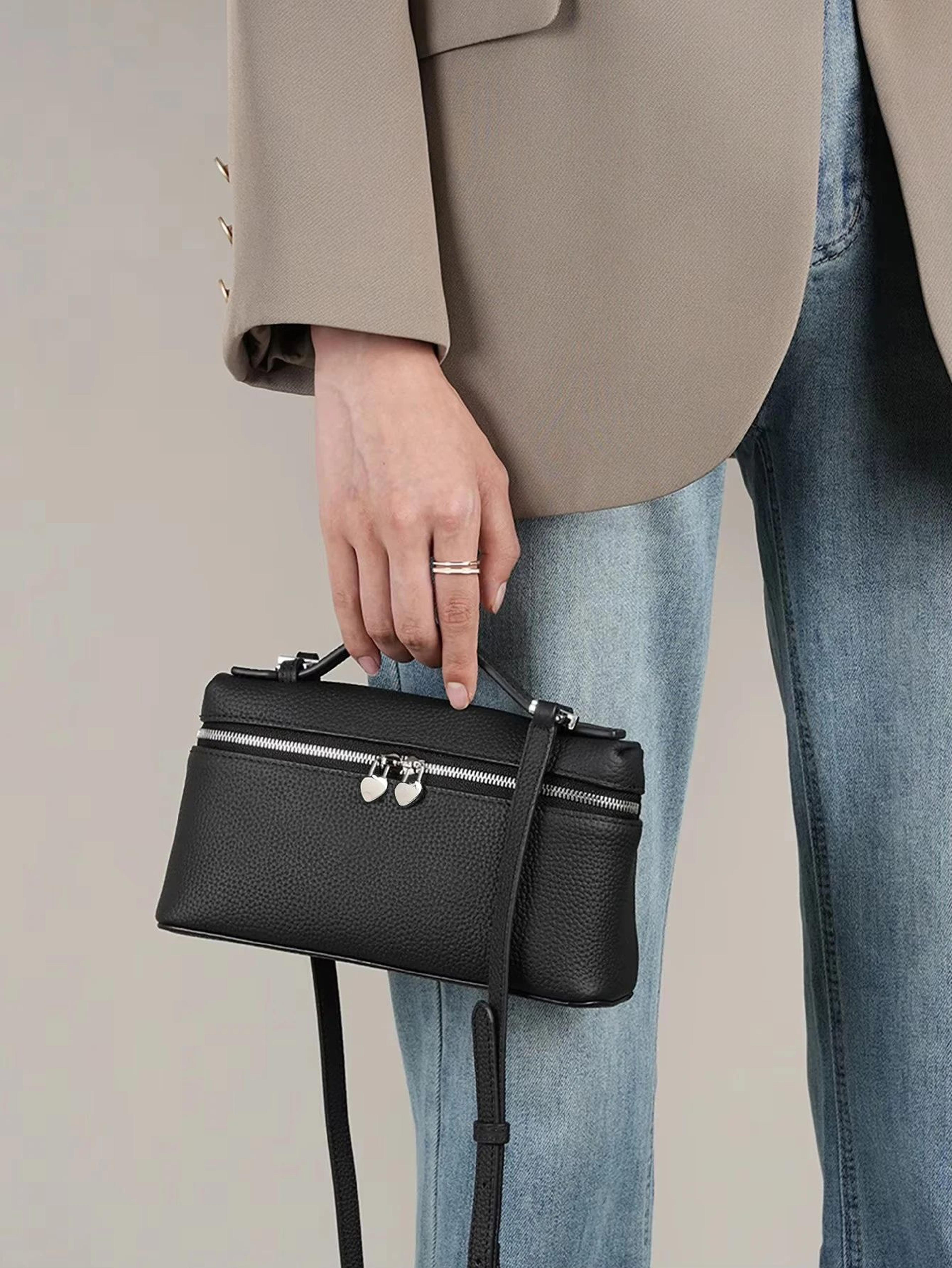 everyday chic pu leather shoulder & crossbody bag - large capacity womens messenger handbag