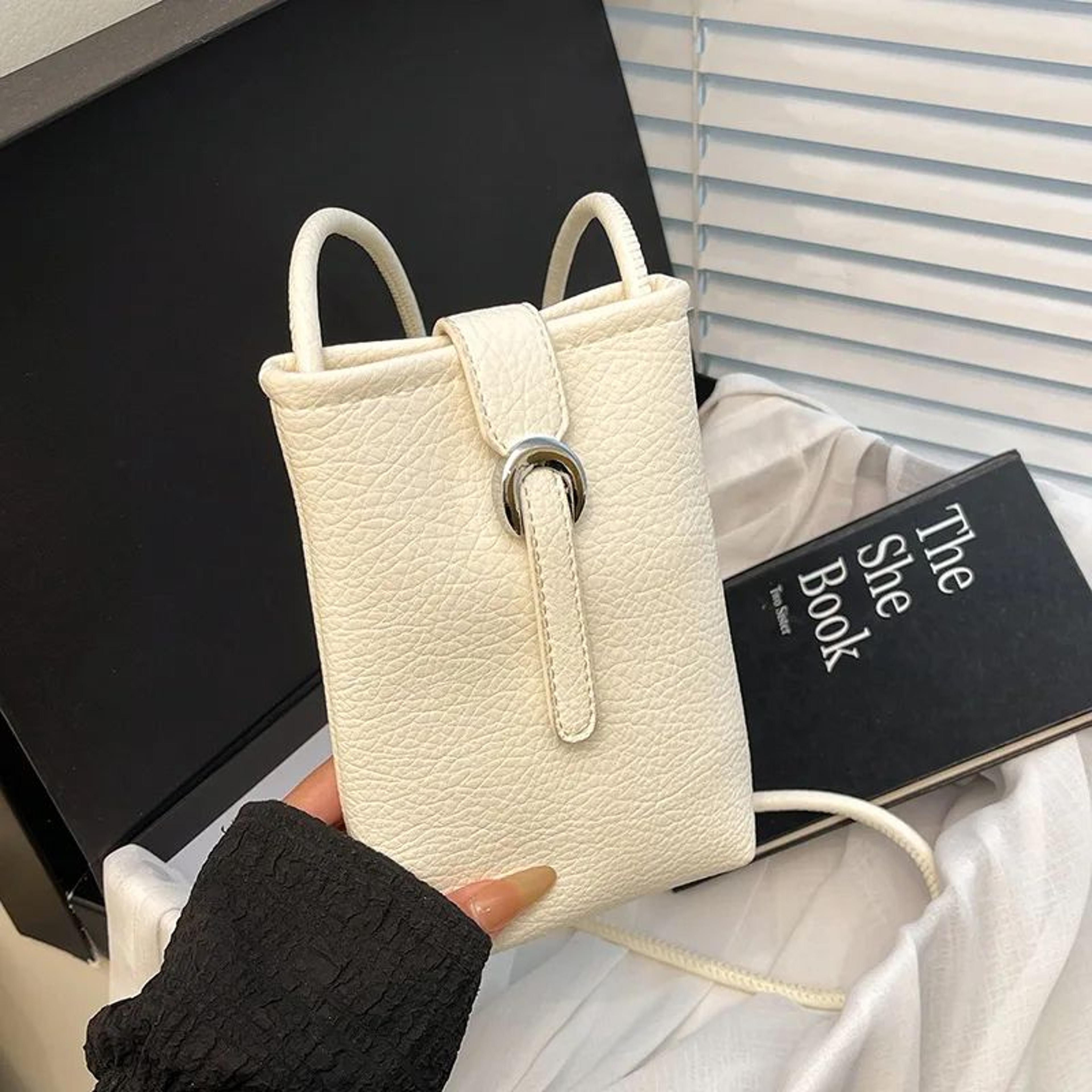 everyday carry pu leather shoulder bag for women - large capacity crossbody phone purse