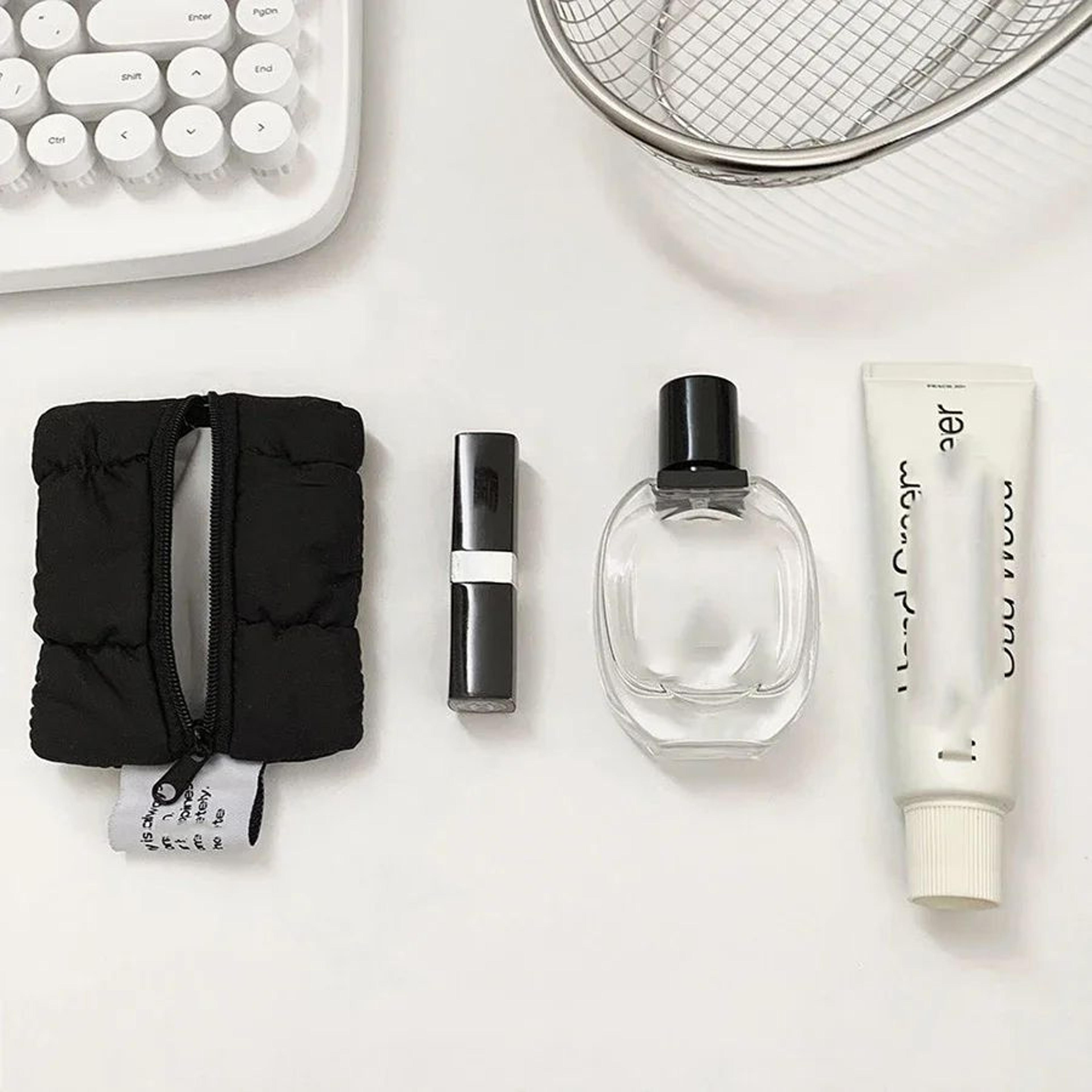 cloud mini coin purse & lipstick pouch - small makeup bag + key case