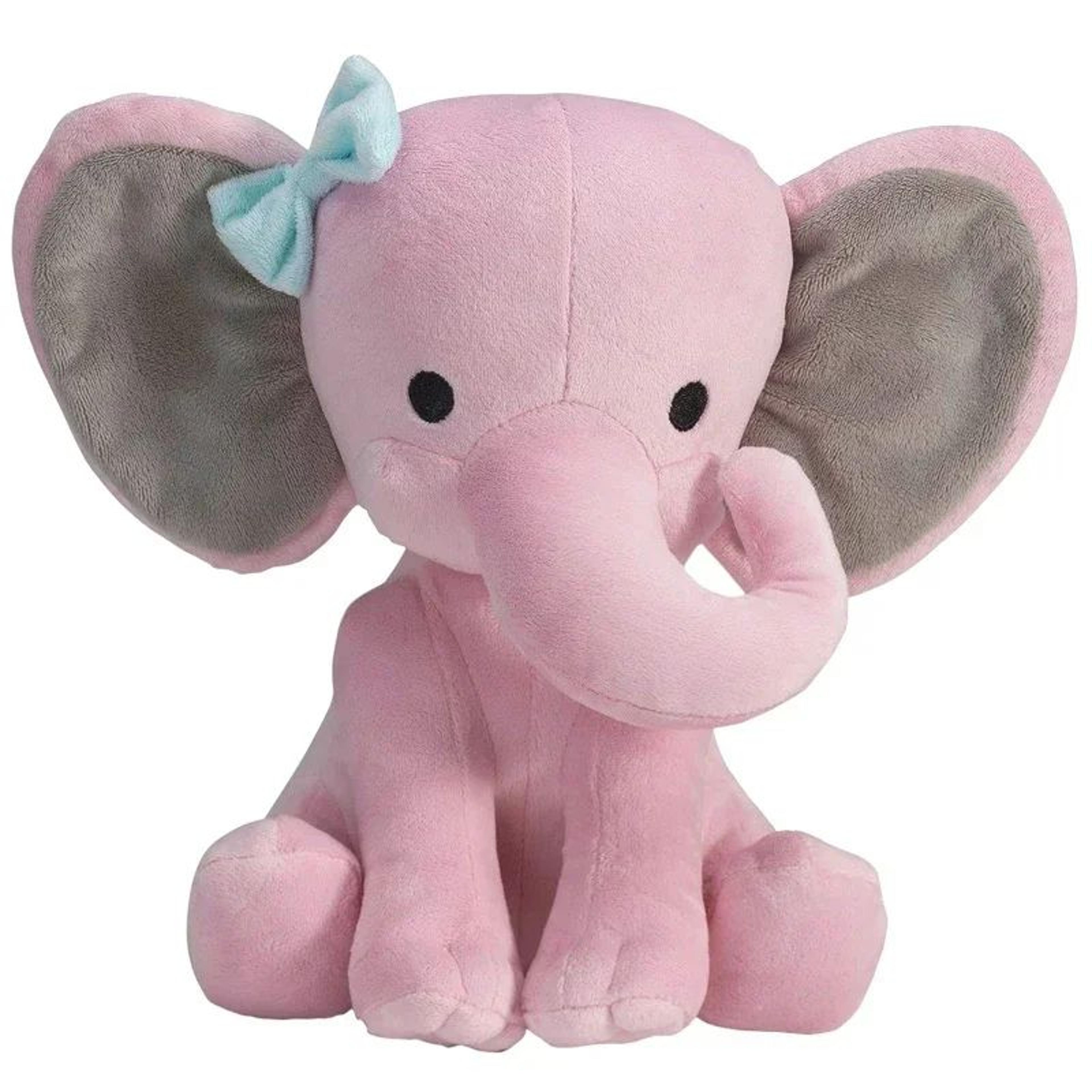 10-inch gray elephant plush pillow – soft kawaii stuffed animal for babies & cozy decor