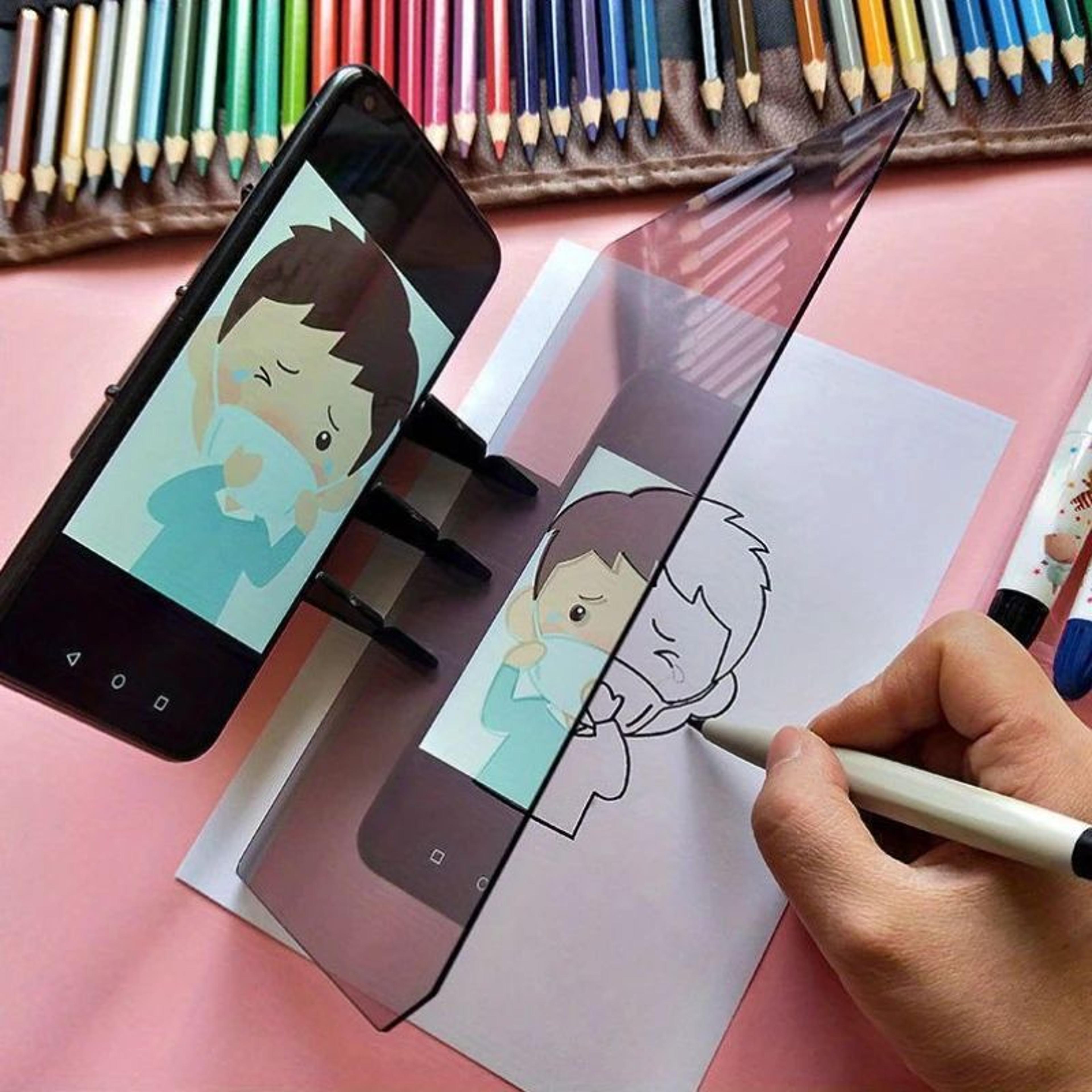 portable optical tracing projector board – clear image drawing & sketching tool for beginners & artists