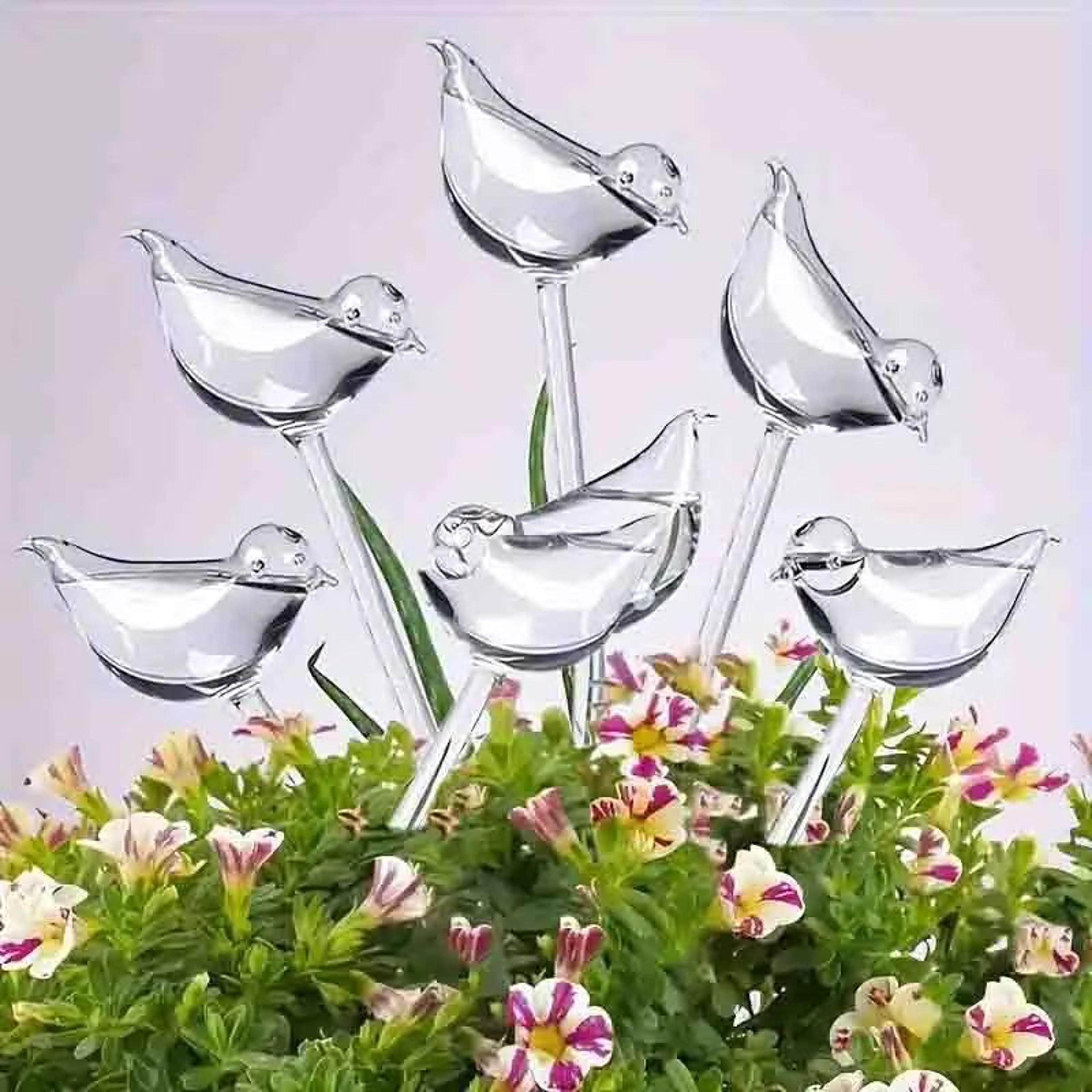 bird-shaped automatic plant waterer self watering spikes (2–5 pack) for potted plants