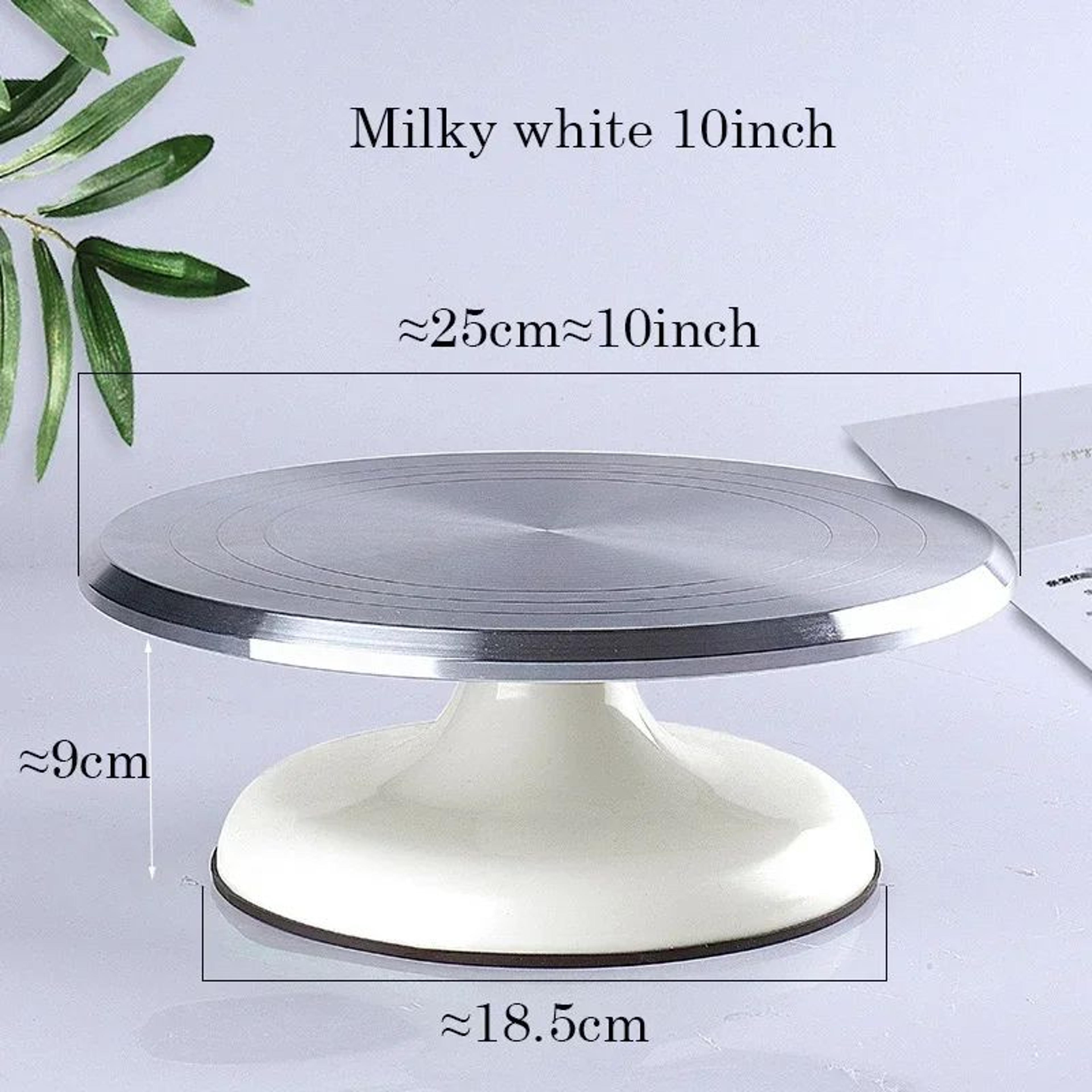 premium 10" aluminum baking turntable – smooth rotating cake decorating stand