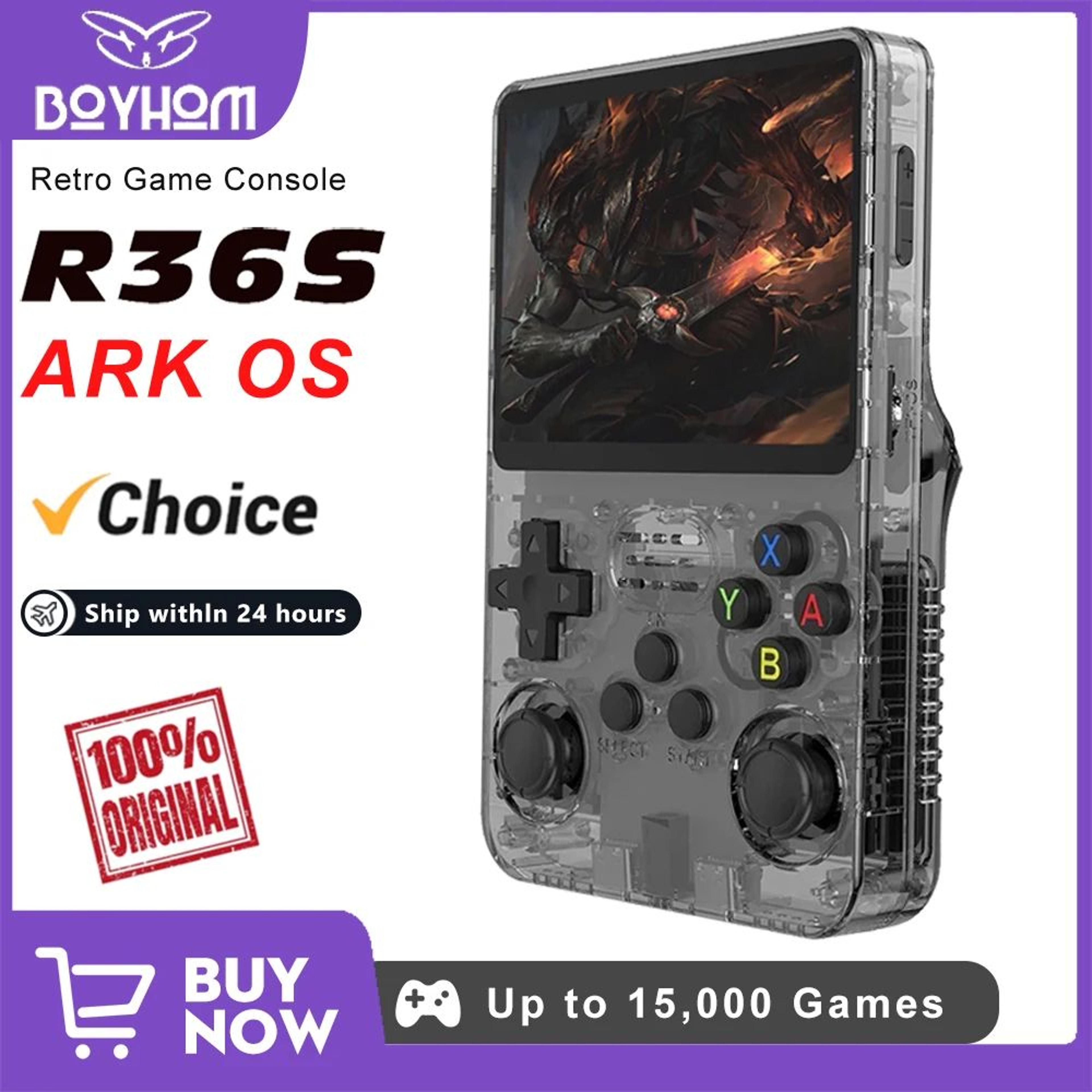 ultimate retroplay r36s handheld gaming console – 3.5" ips portable retro game player with linux system & storage option
