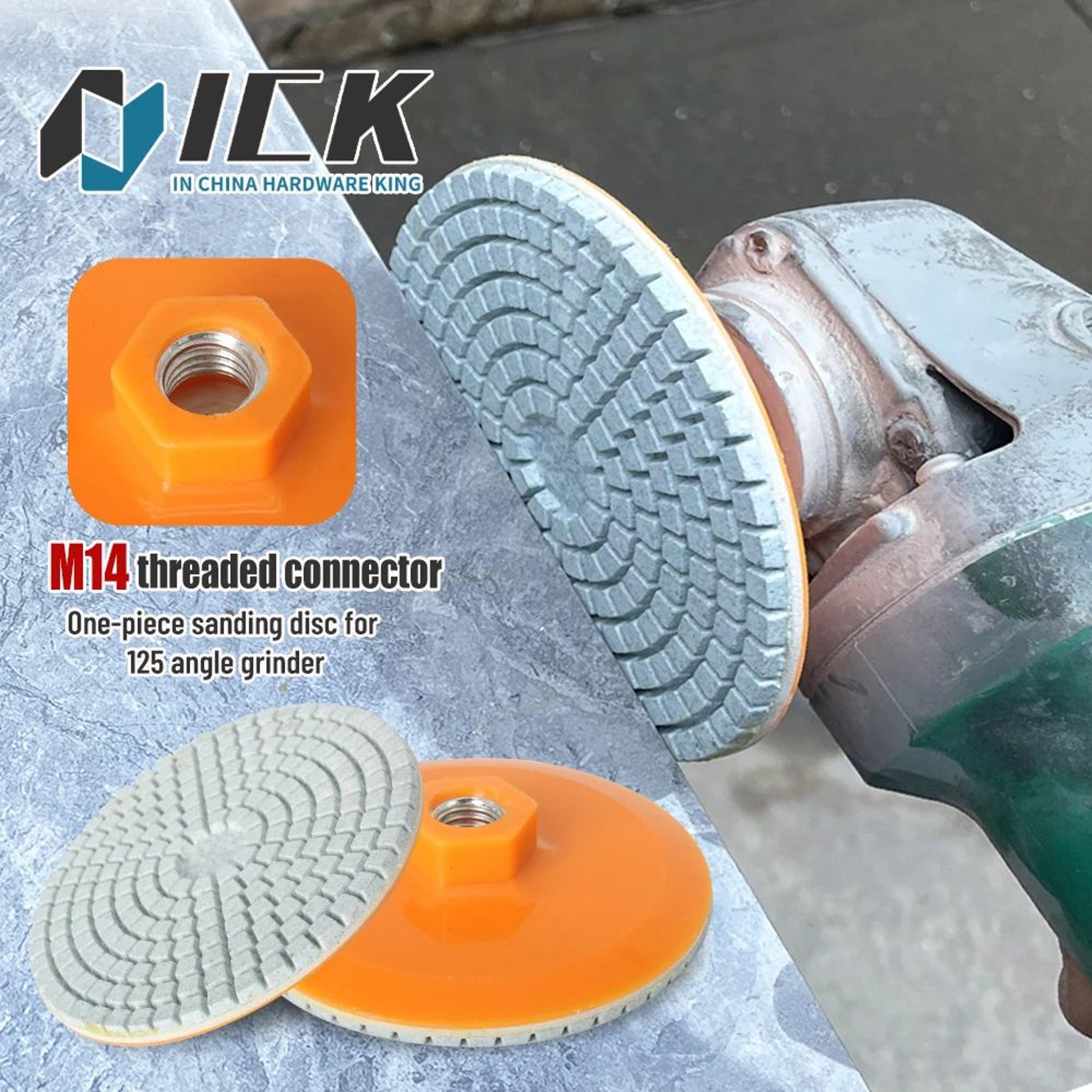 premium 125 mm angle grinder polishing disc for ceramic tile, marble & granite edge finishing