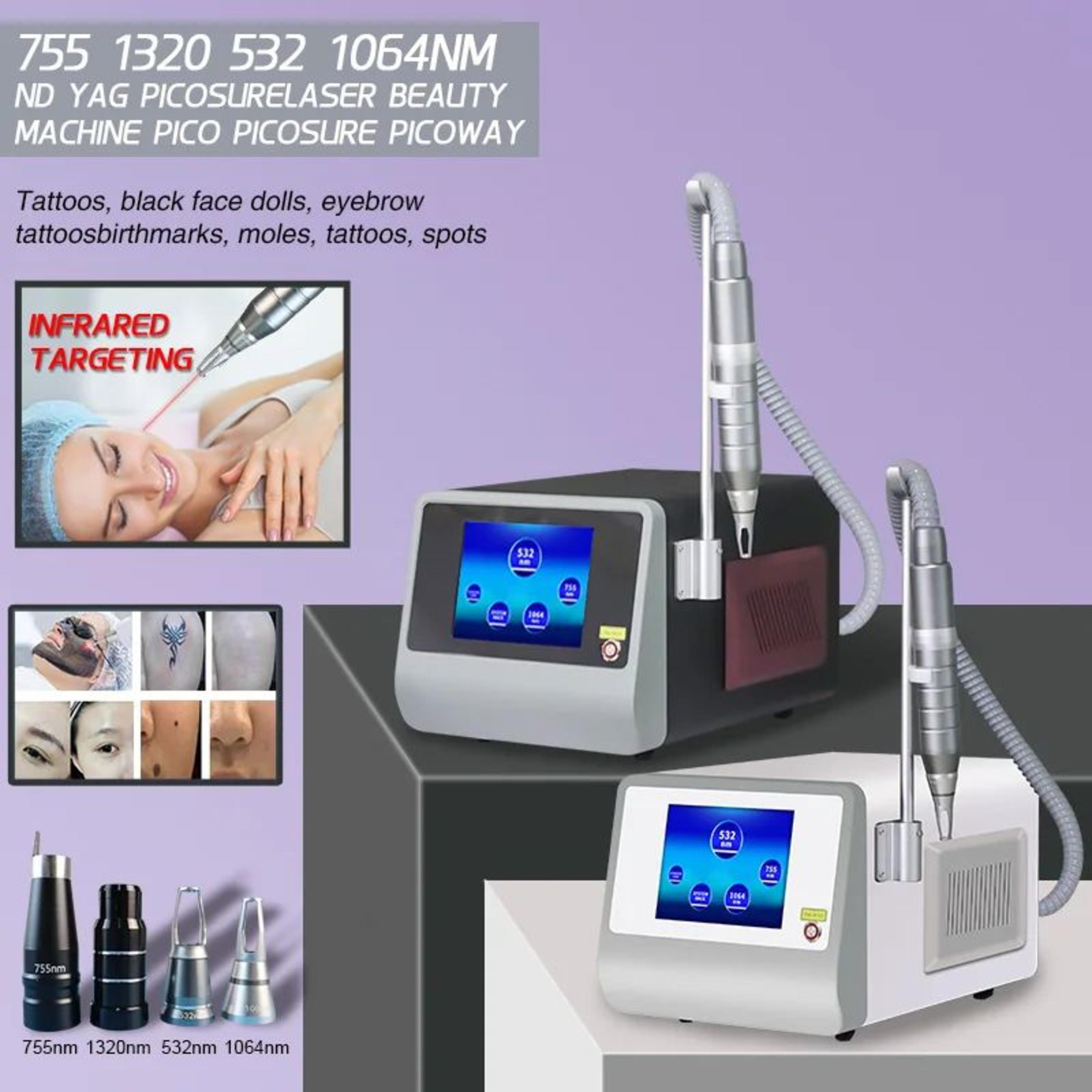 advanced multi-wavelength picosecond laser tattoo removal & skin rejuvenation system