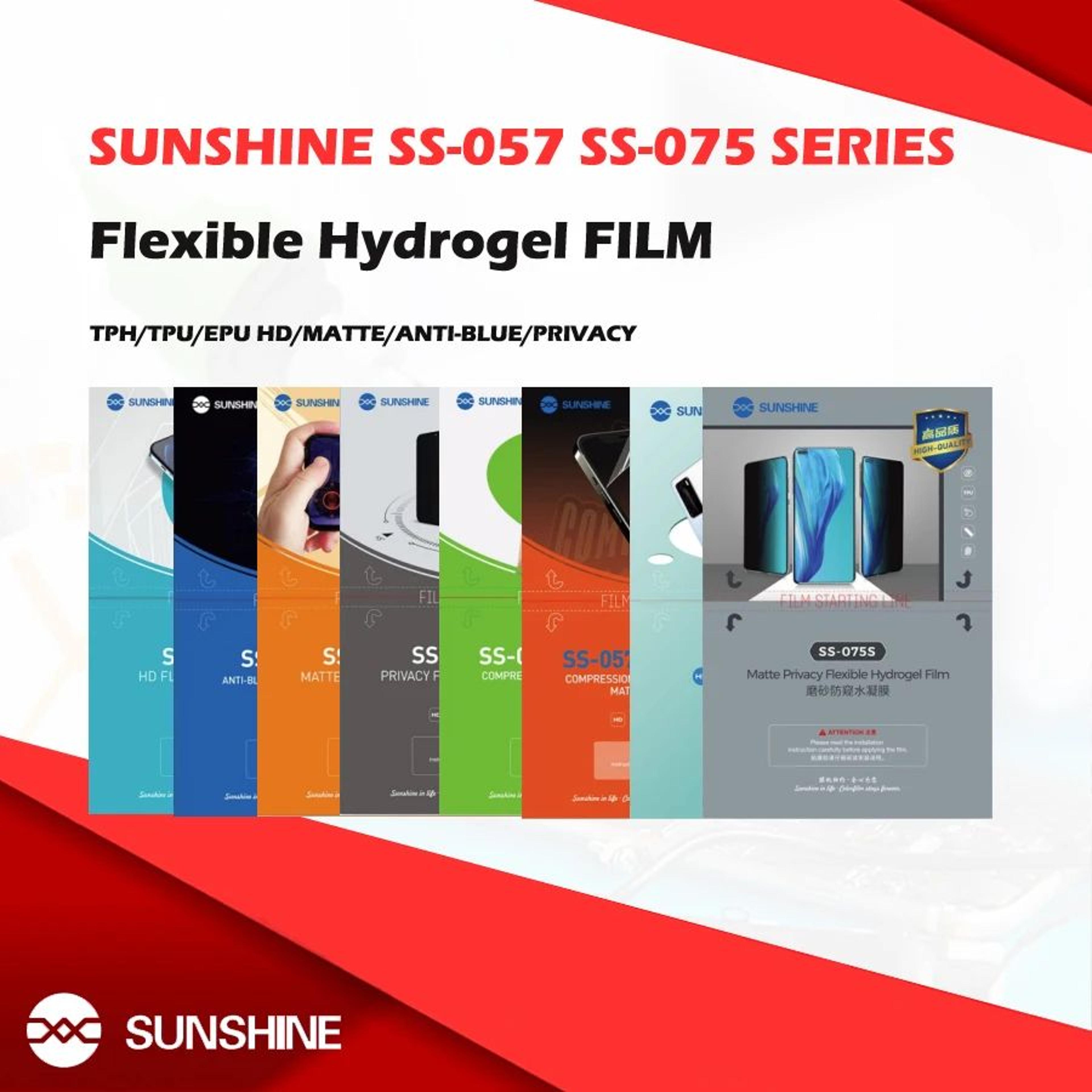sunshine flexible hydrogel screen protector – premium hydrogel screen protector with privacy & anti-blue light