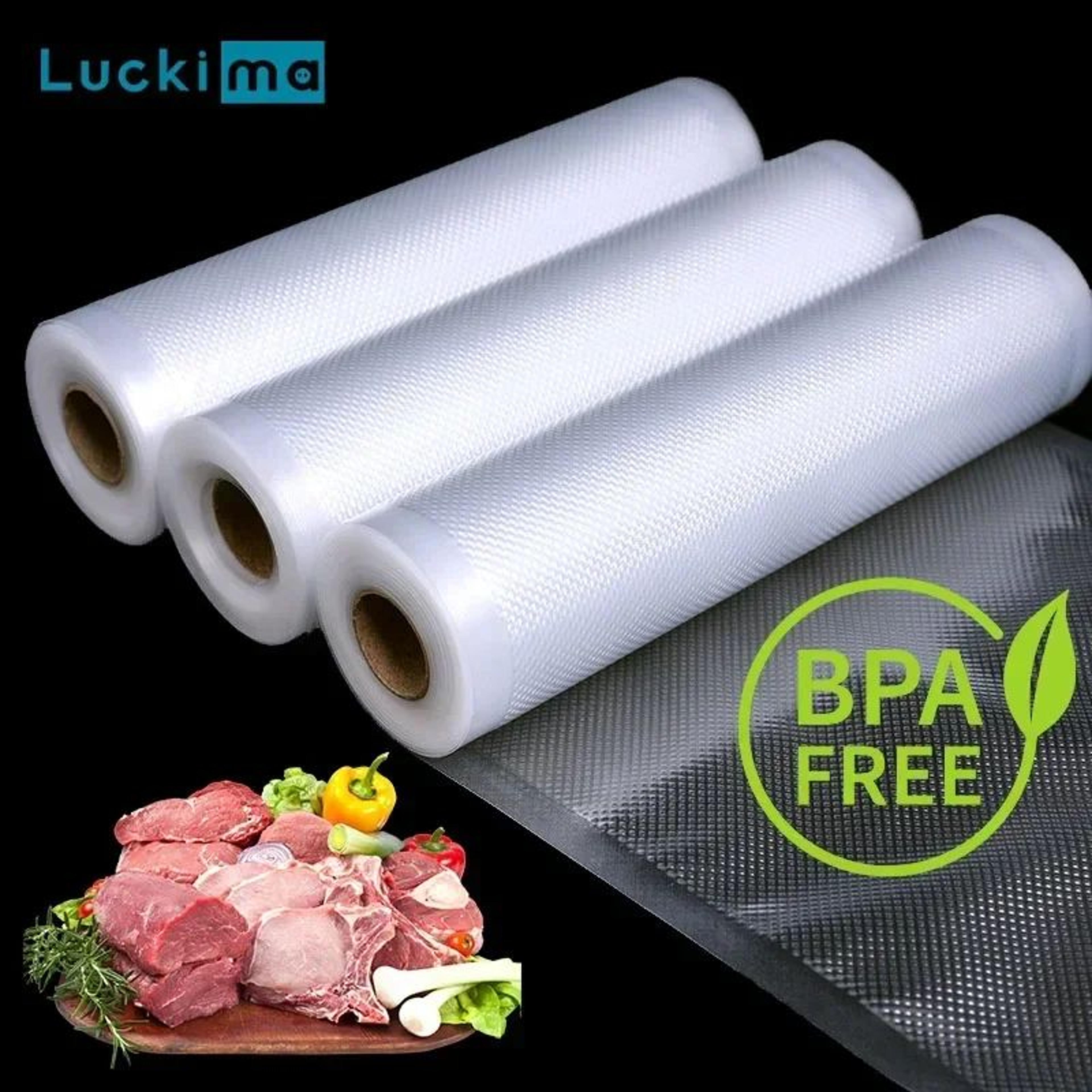 heavy-duty vacuum sealer bags rolls – custom food storage packaging for sous vide cooking & long-term freshness