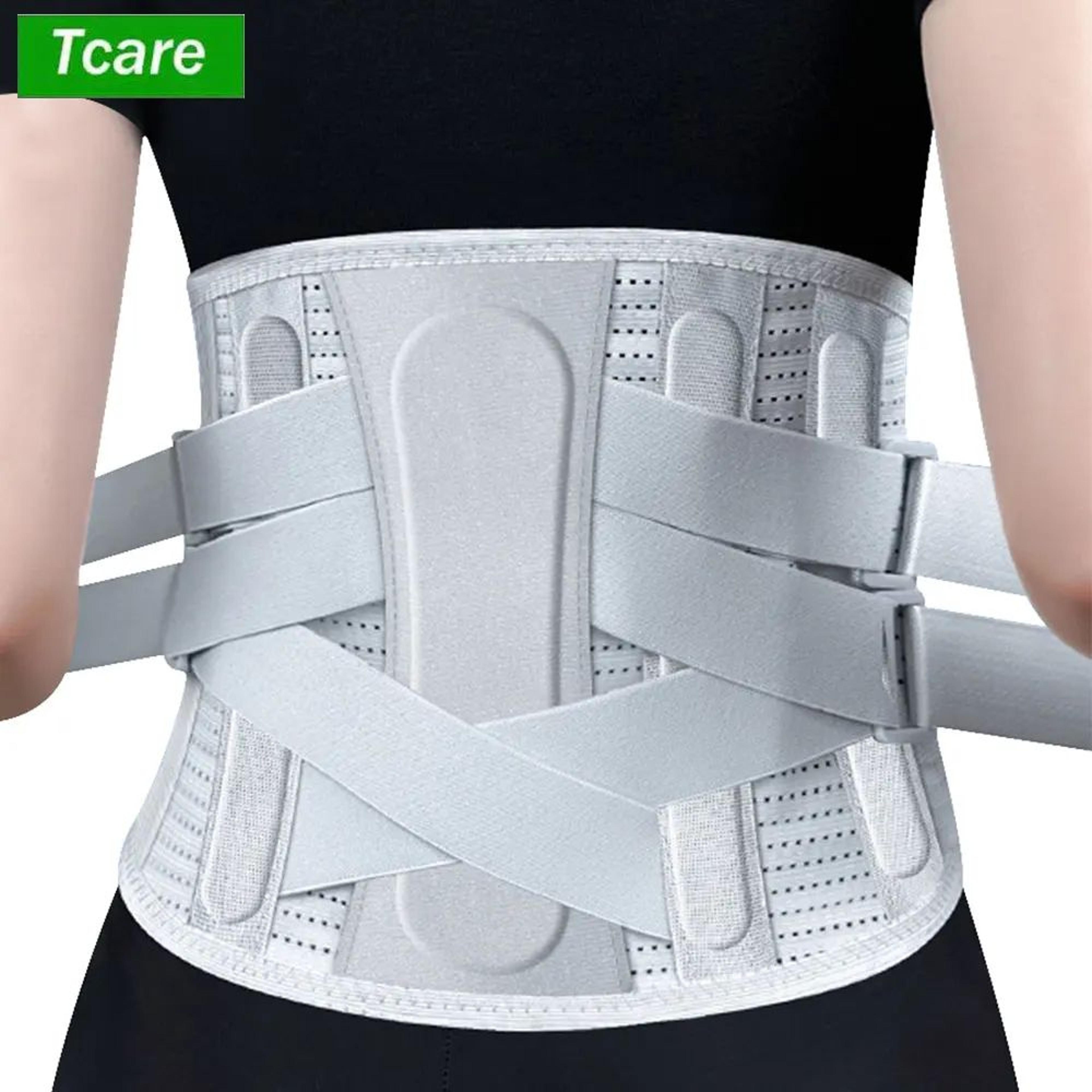 premium lumbar support belt – back brace for lower back pain & herniated disc relief
