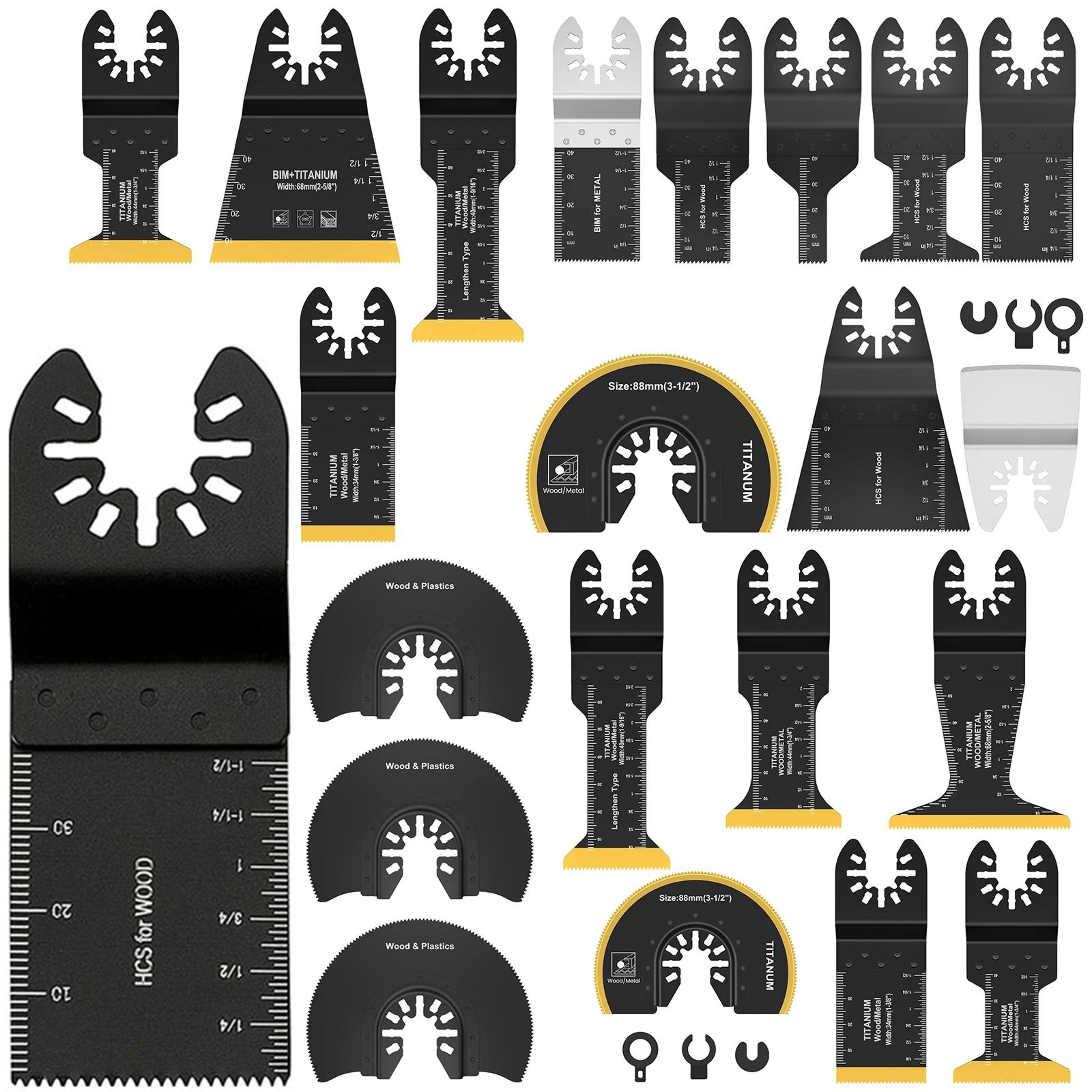 universal oscillating saw blades multi-material quick-release multi tool blade set