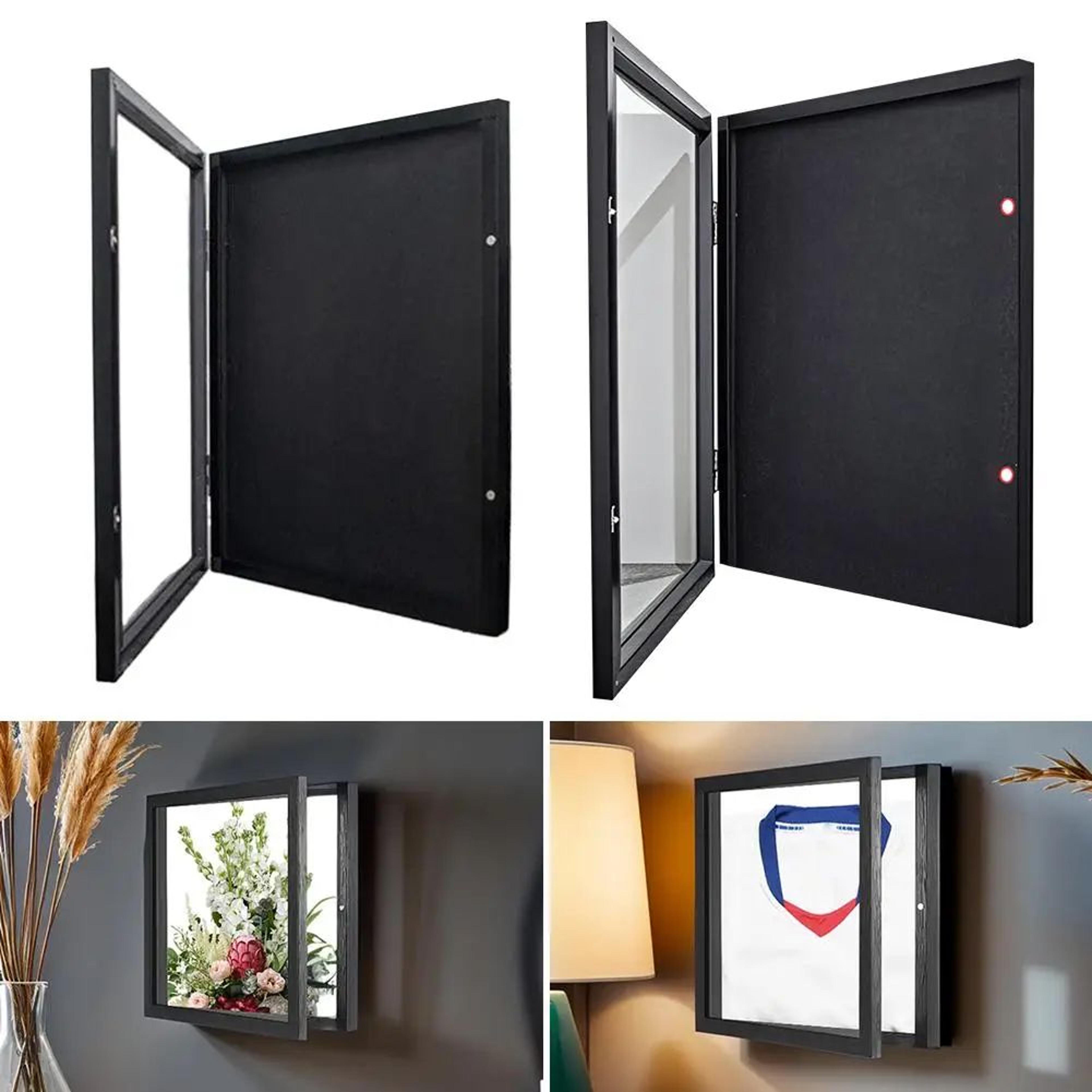 handcrafted wooden jersey & t-shirt shadow box display frame (13x13 in)
