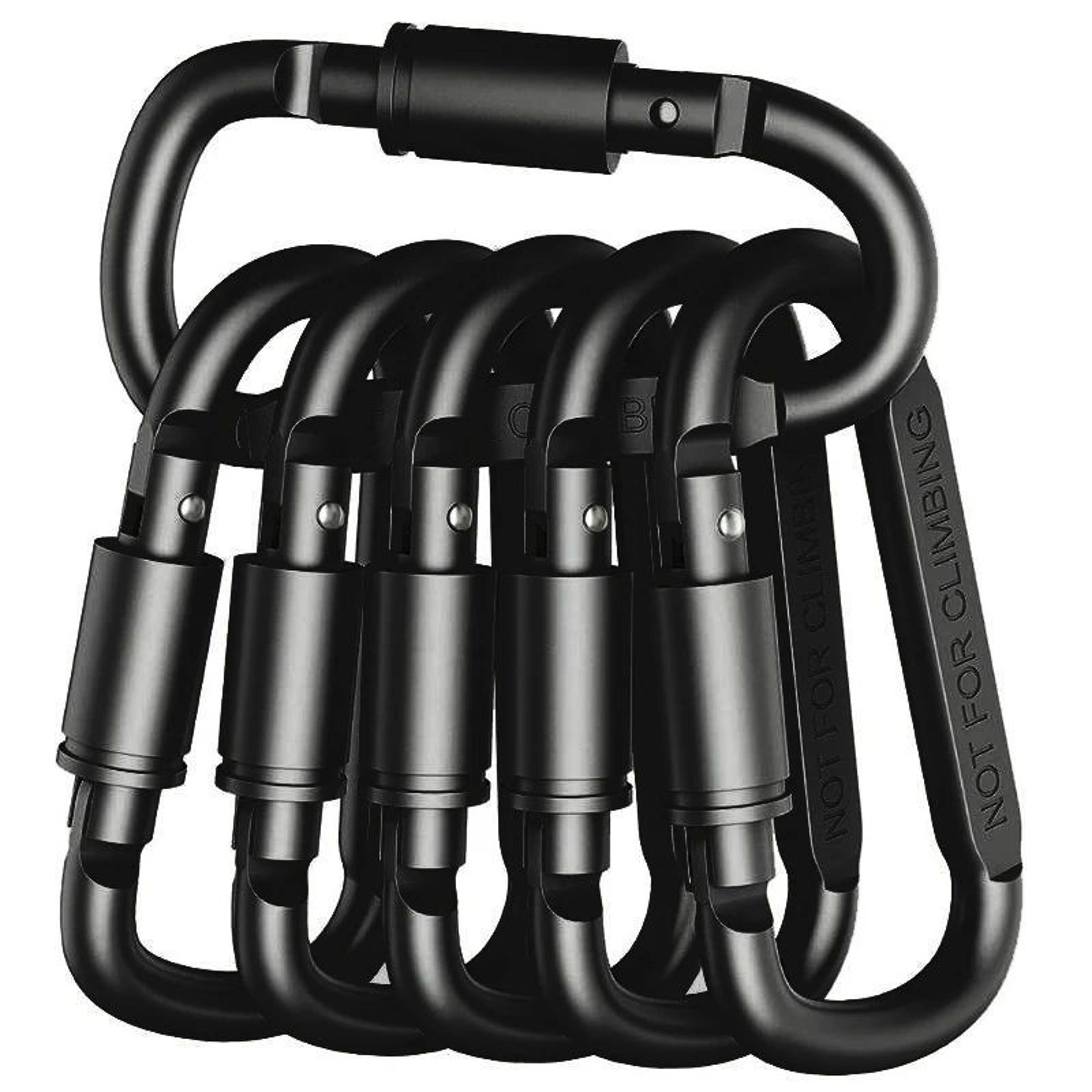 aluminum keychain carabiner clip set for edc, camping & everyday carry (4–6 pcs)
