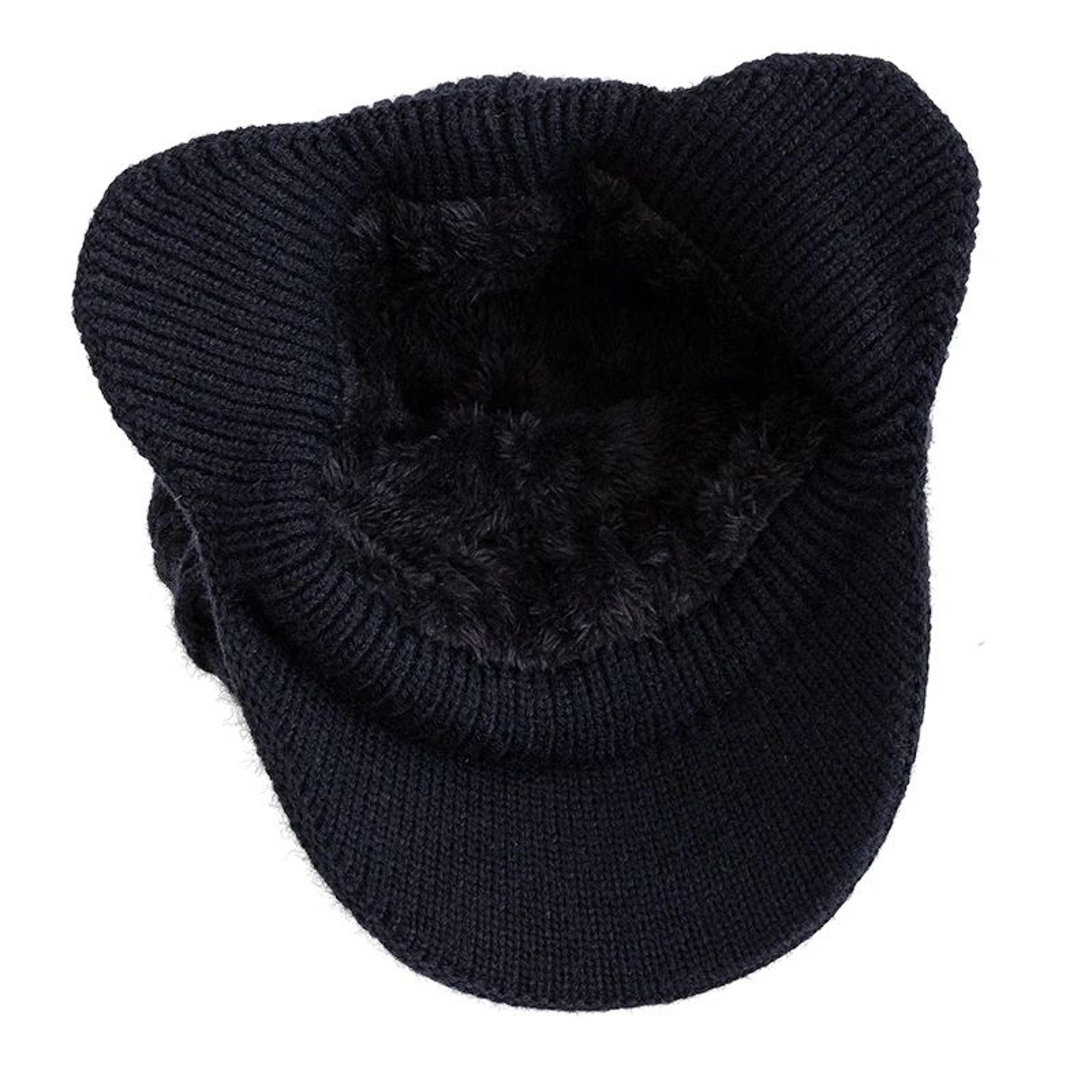 arcticshield plush-lined winter hat with ear flaps – unisex thermal knit beanie for outdoor adventures