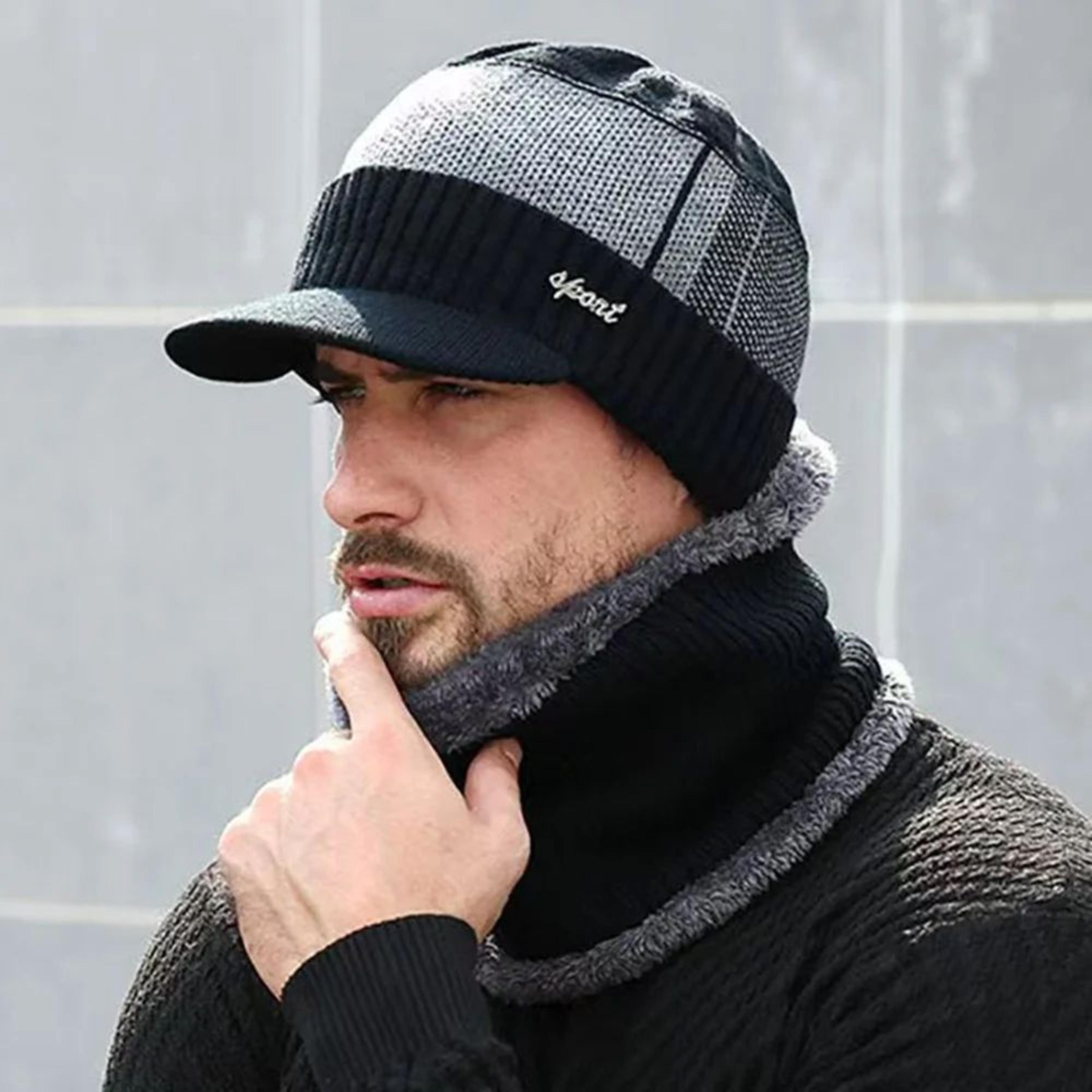 arcticshield plush-lined mens winter hat with ear flaps – insulated outdoor trapper cap