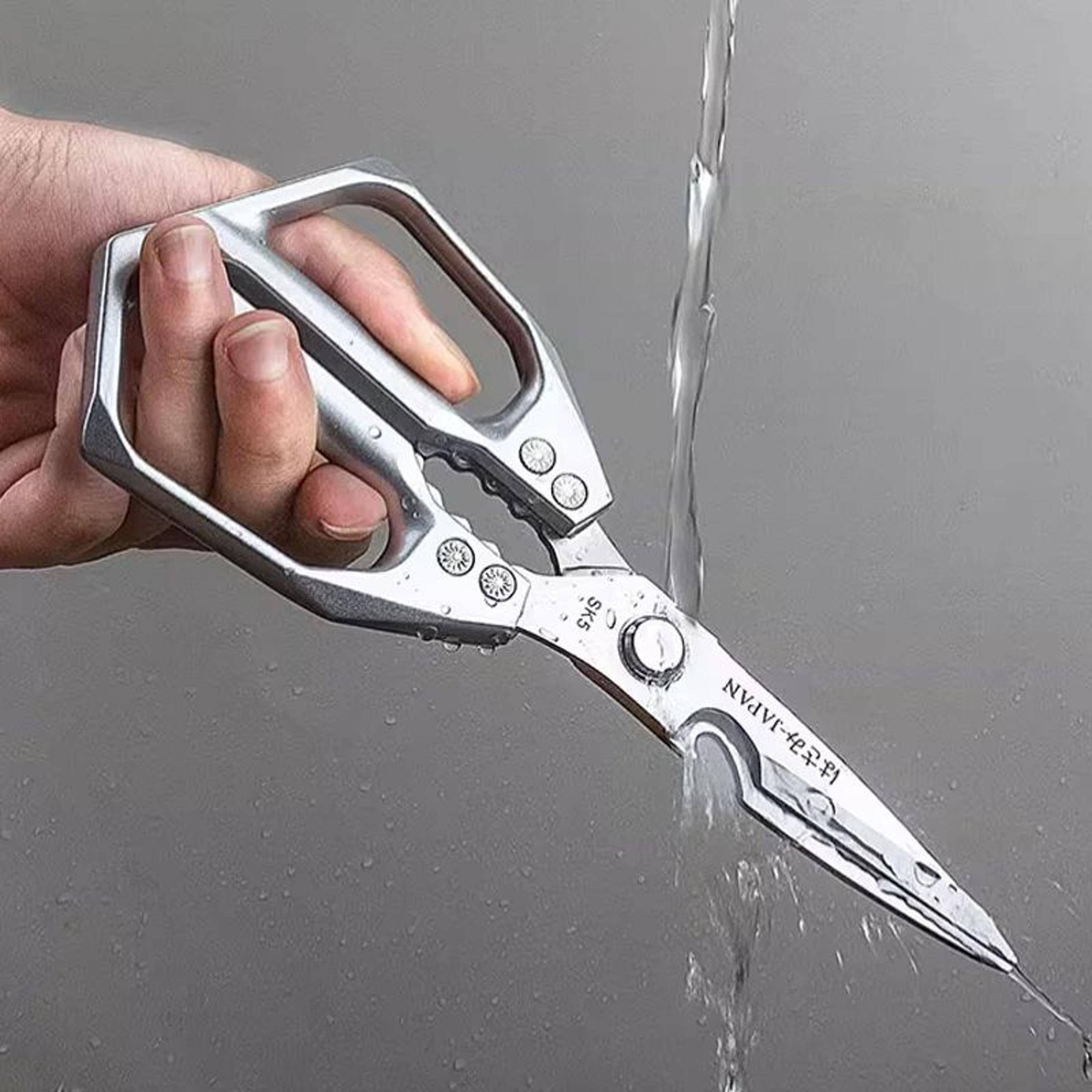 stainless steel kitchen shears multi-function poultry and fish cutting scissors
