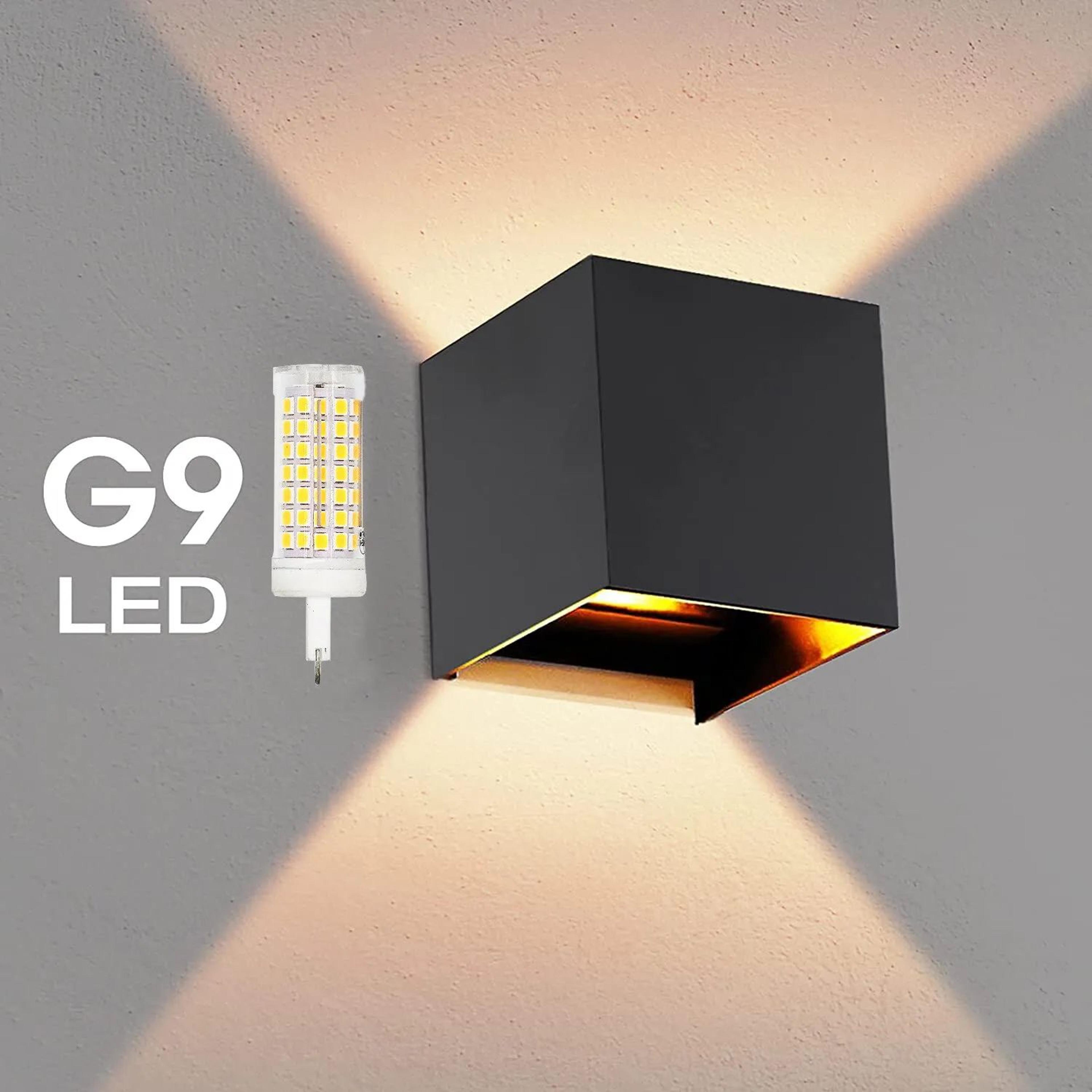 ip65 waterproof wall light aluminum modern outdoor wall sconce with g9 replaceable bulb wall lamp (indoor/outdoor)