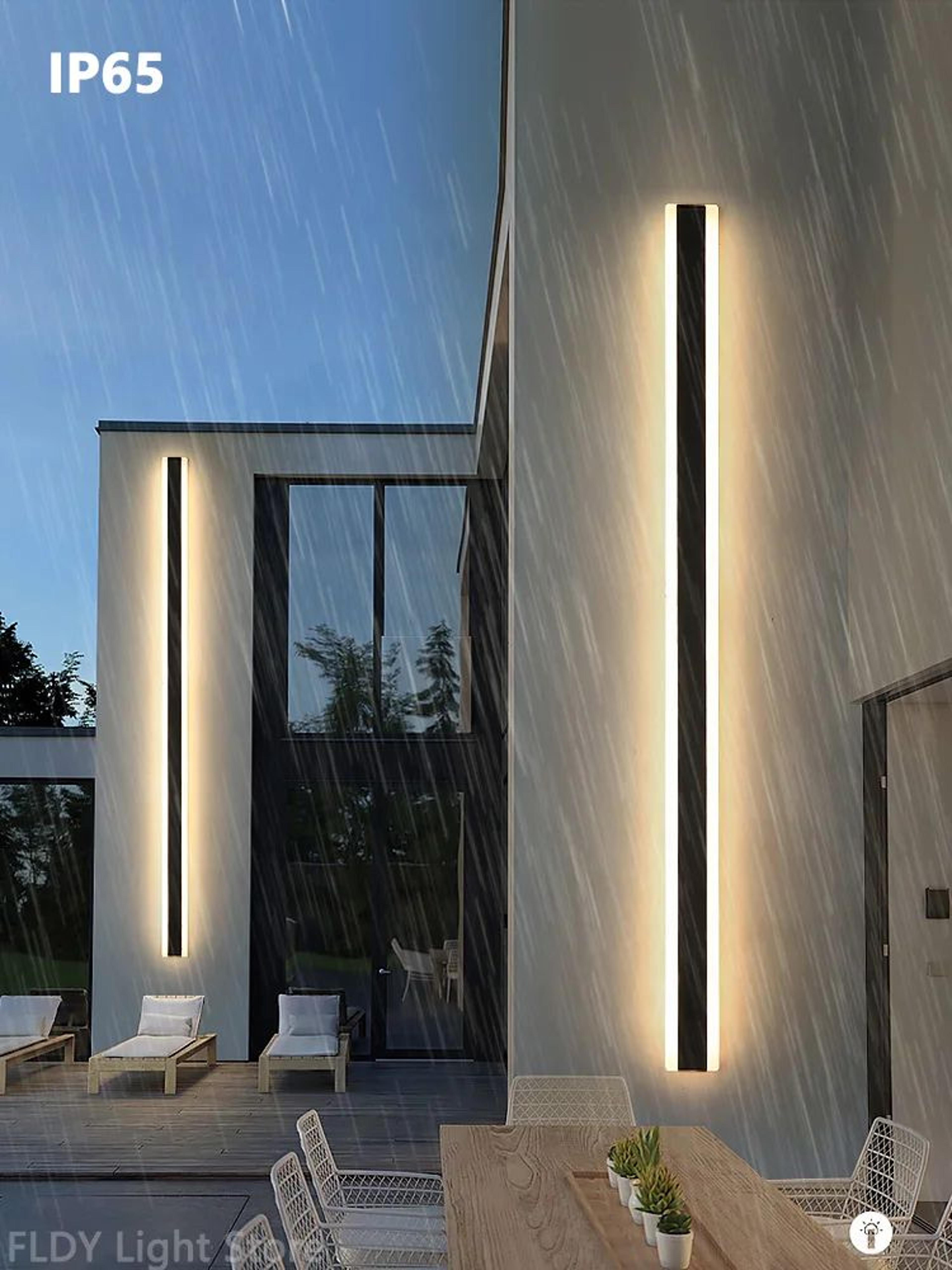 modern waterproof led wall light bar for outdoor garden & villa decor