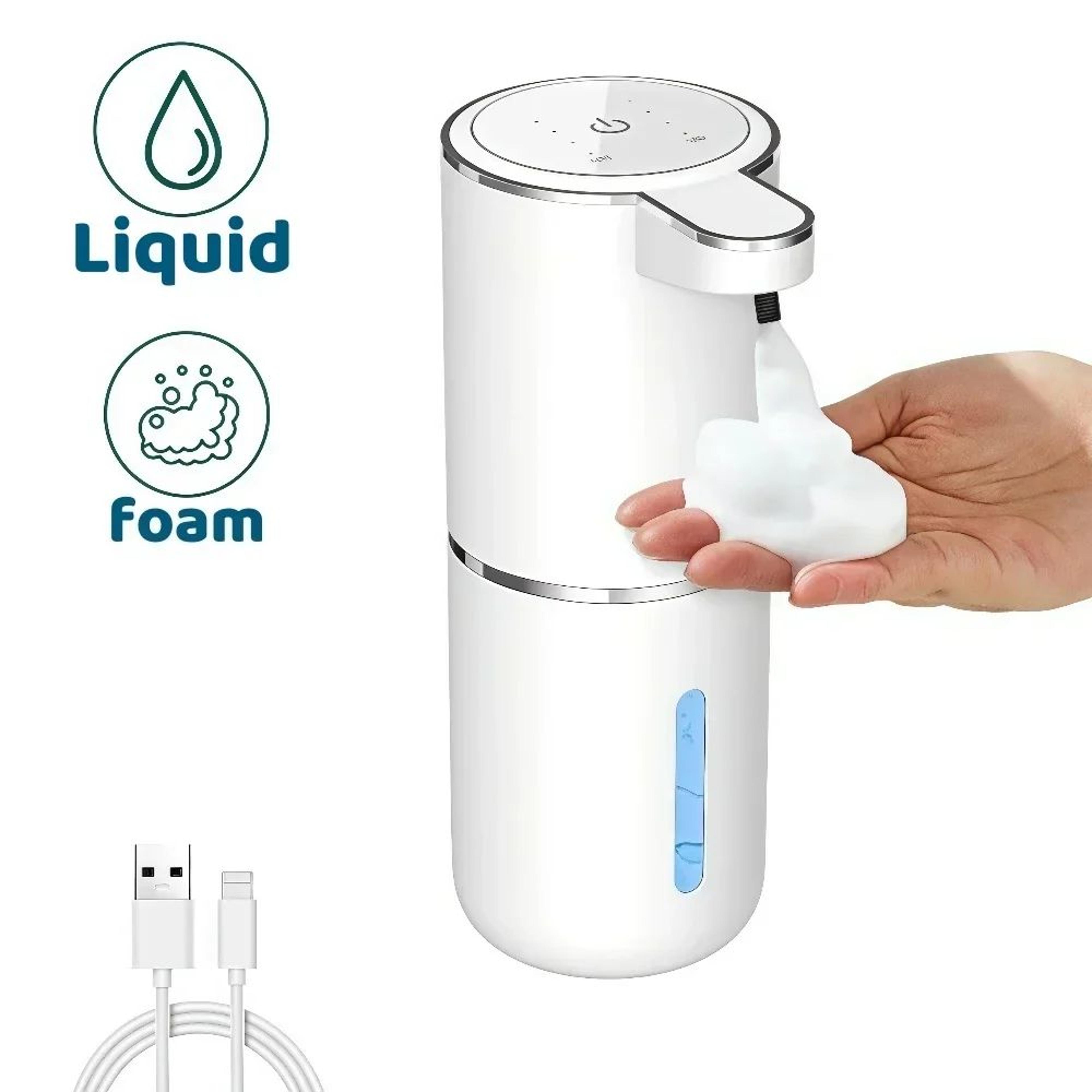 puresense automatic soap dispenser – touchless usb rechargeable infrared sensor pump