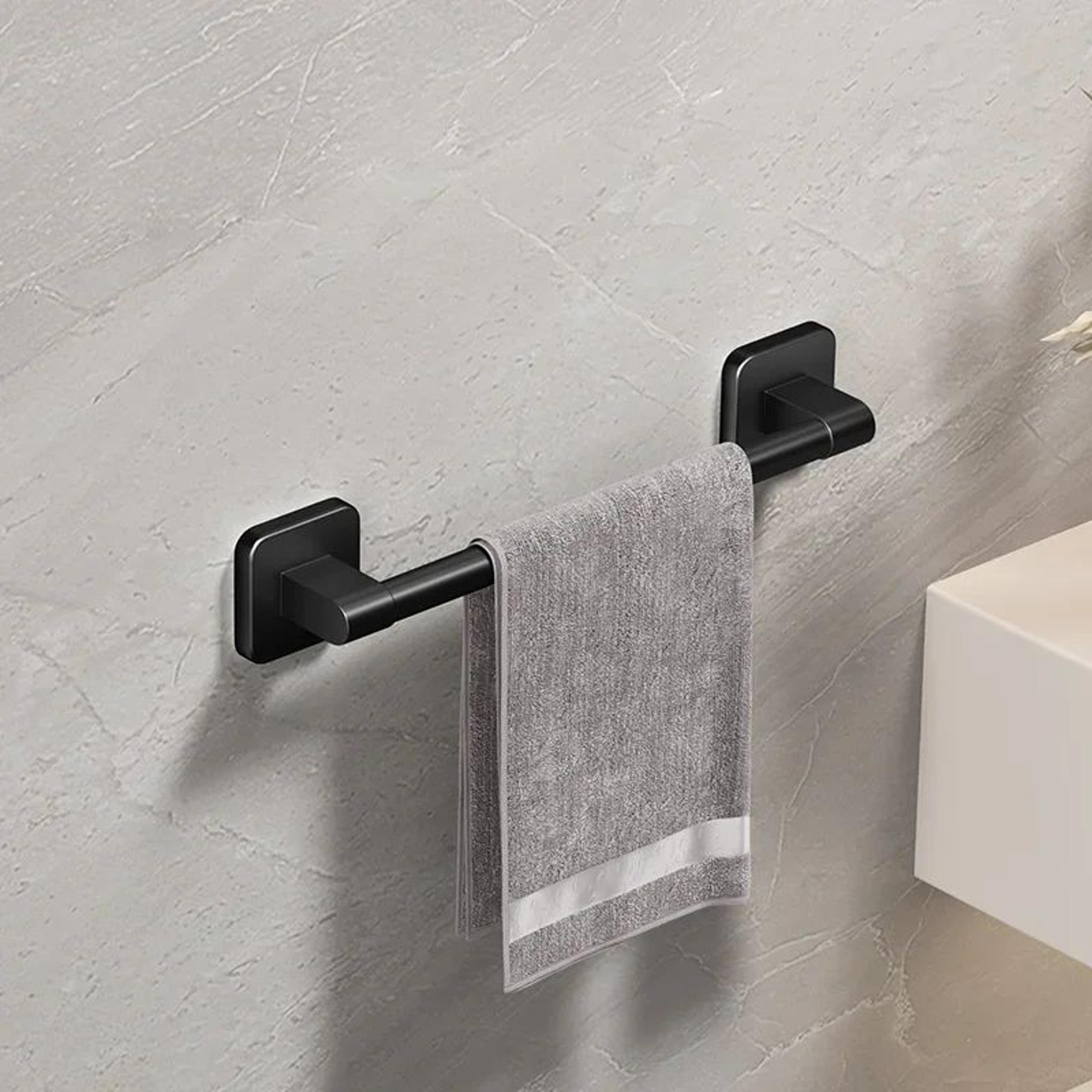 over-the-door stainless steel towel rack – space-saving bathroom & kitchen cabinet organizer