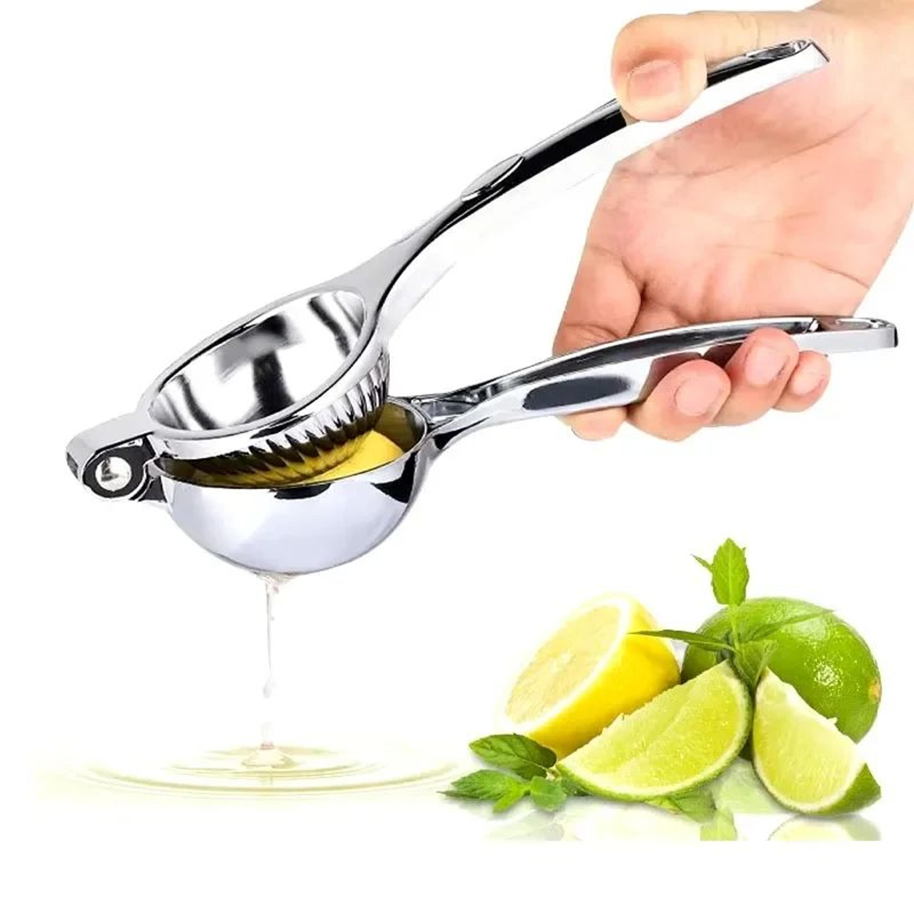 stainless steel lemon squeezer – heavy duty manual citrus juicer press