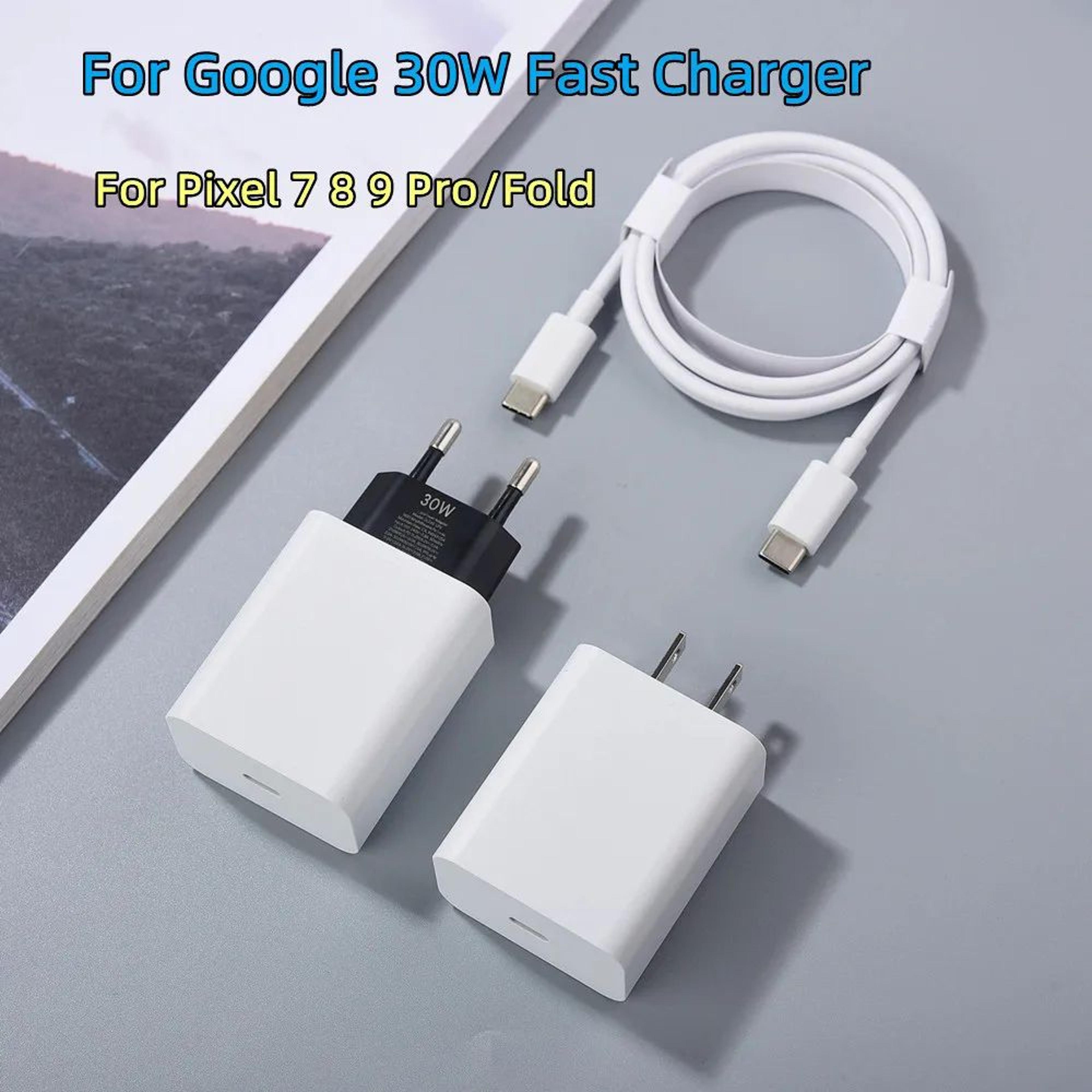 google 30w usb-c fast charger for pixel – original power adapter for pixel 9, 8, 7, 6 & pro models