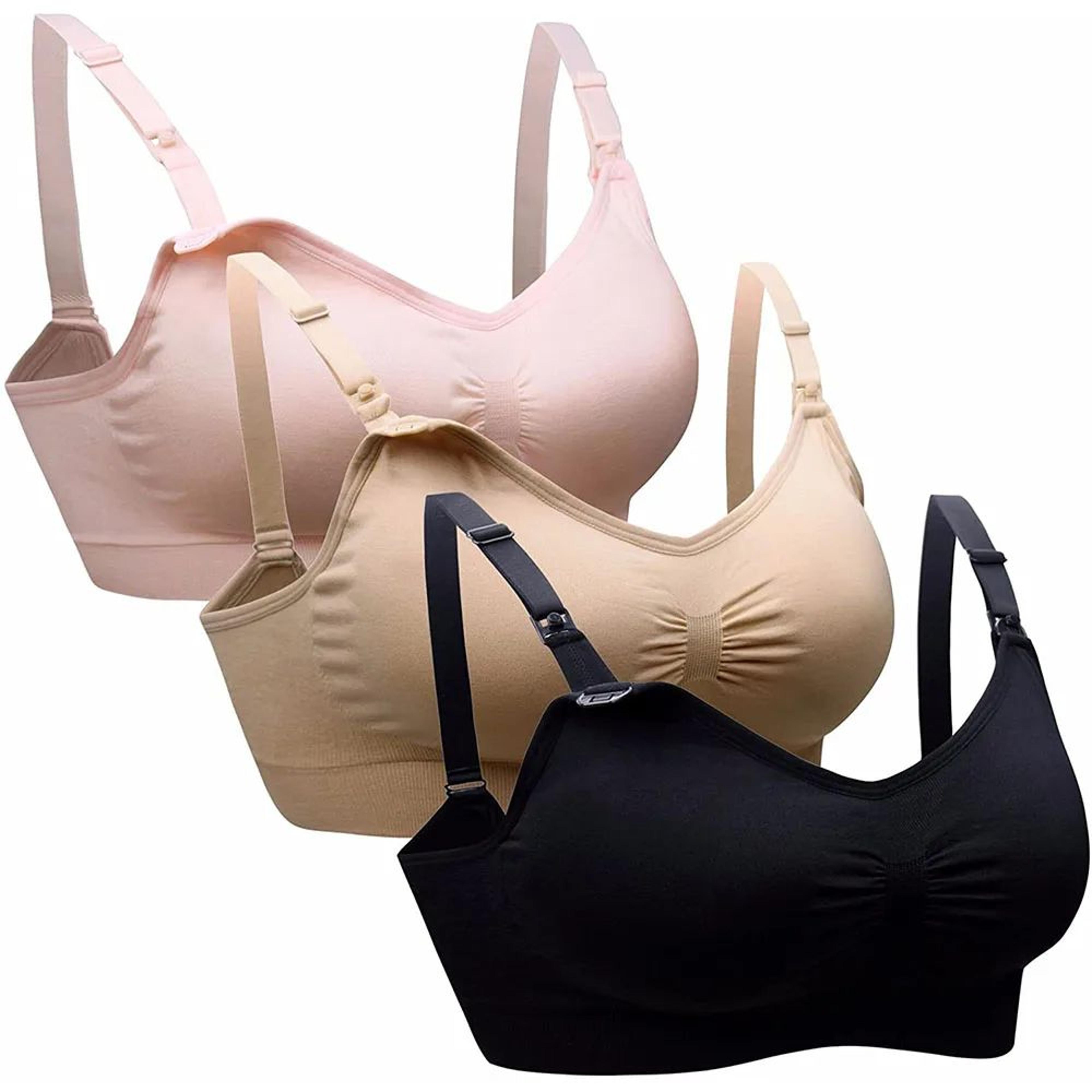 comfortease wirefree nursing bra – breathable maternity bra for breastfeeding moms