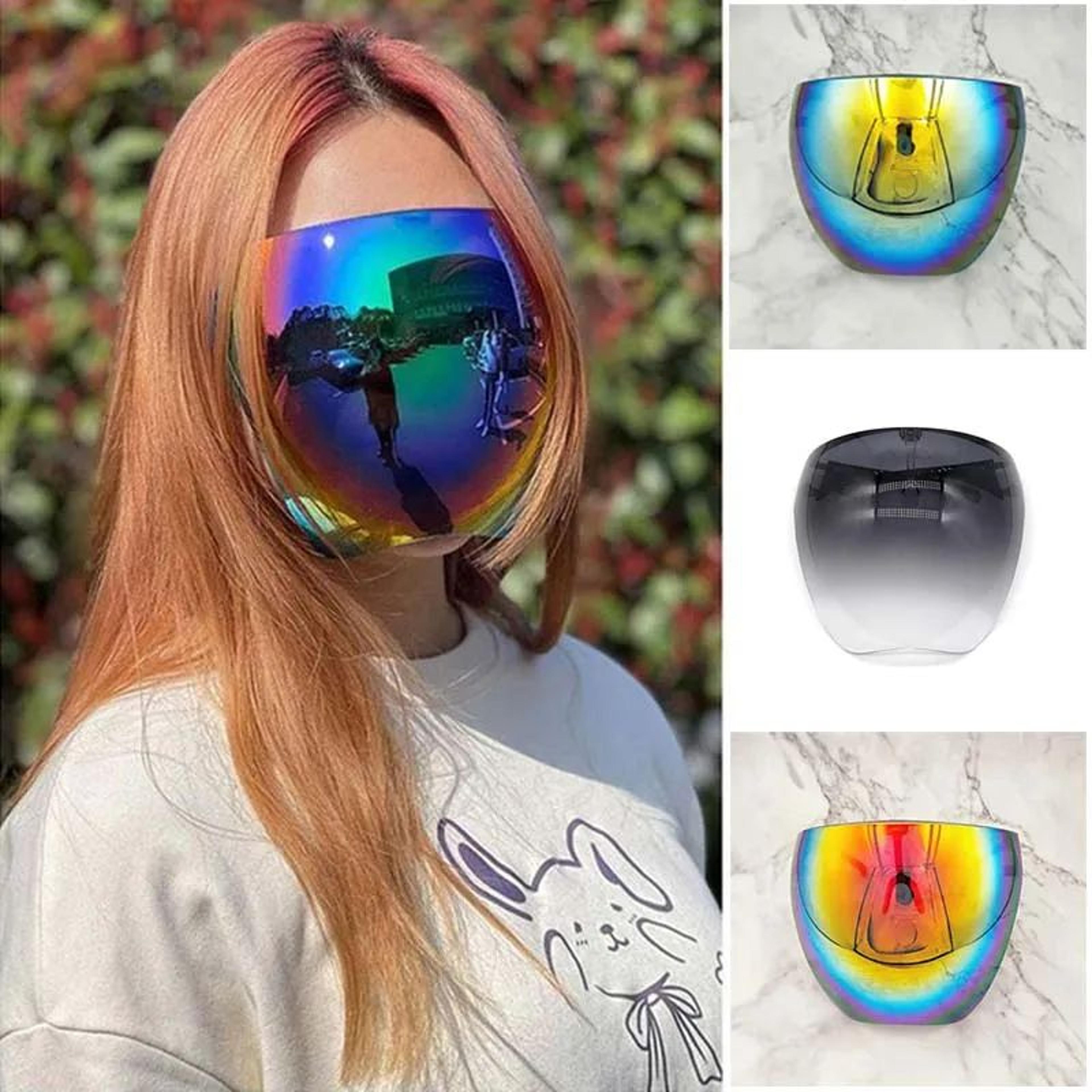 aeroguard full face shield sunglasses – oversized anti-spray safety glasses for women & men