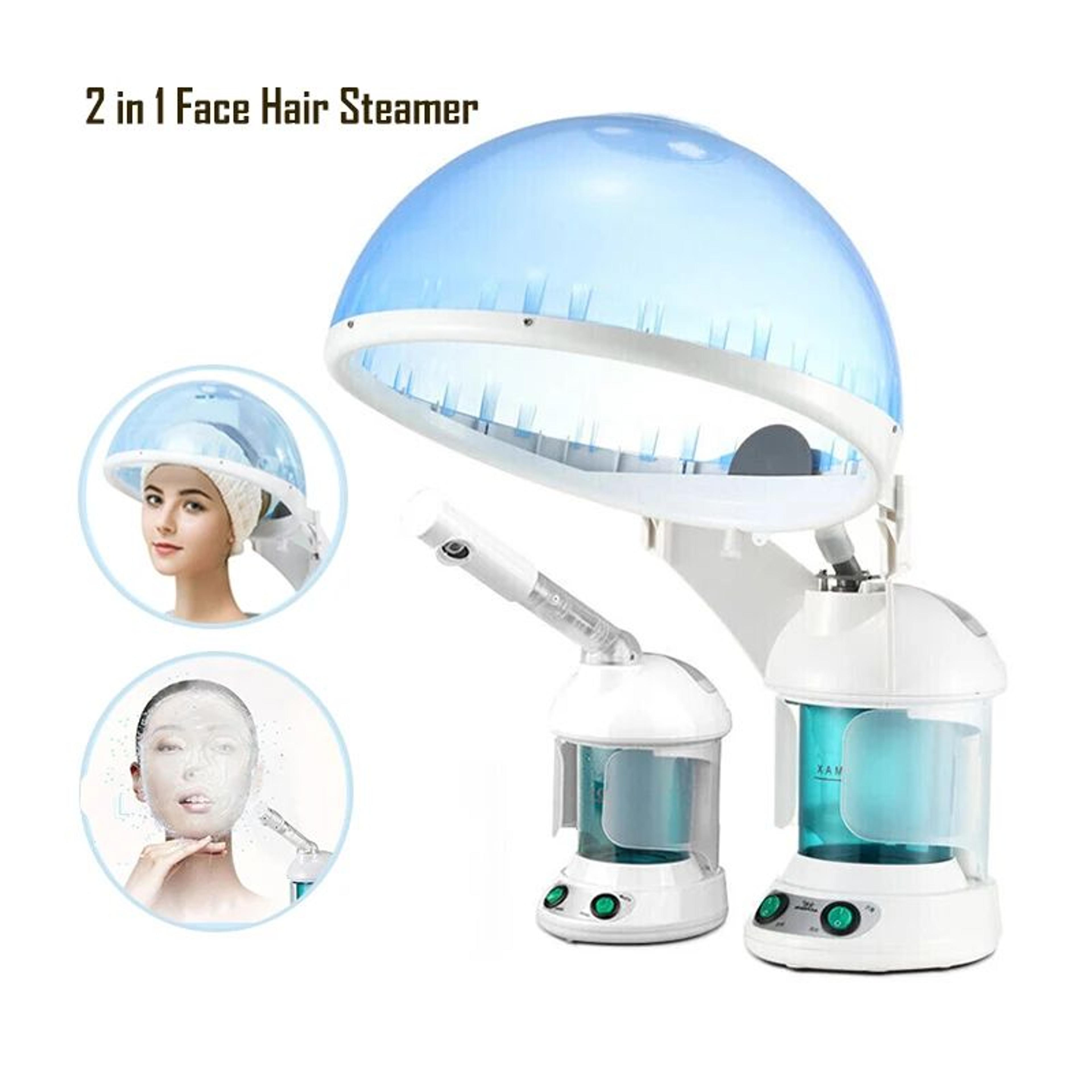 nanoglow 2-in-1 facial and hair steamer with ozone hot mist hydration