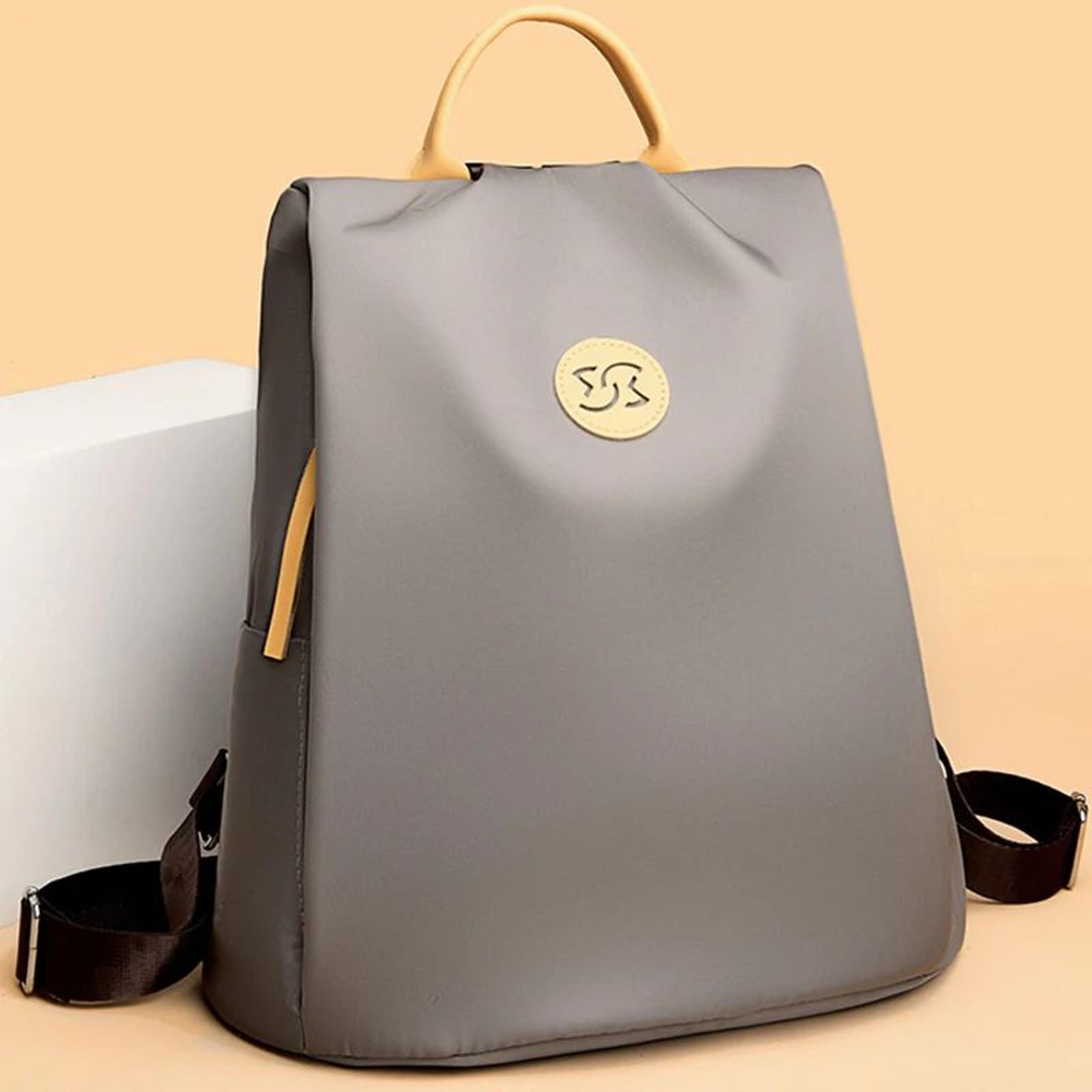 luxury anti-theft travel & school backpack for women - durable nylon designer daypack