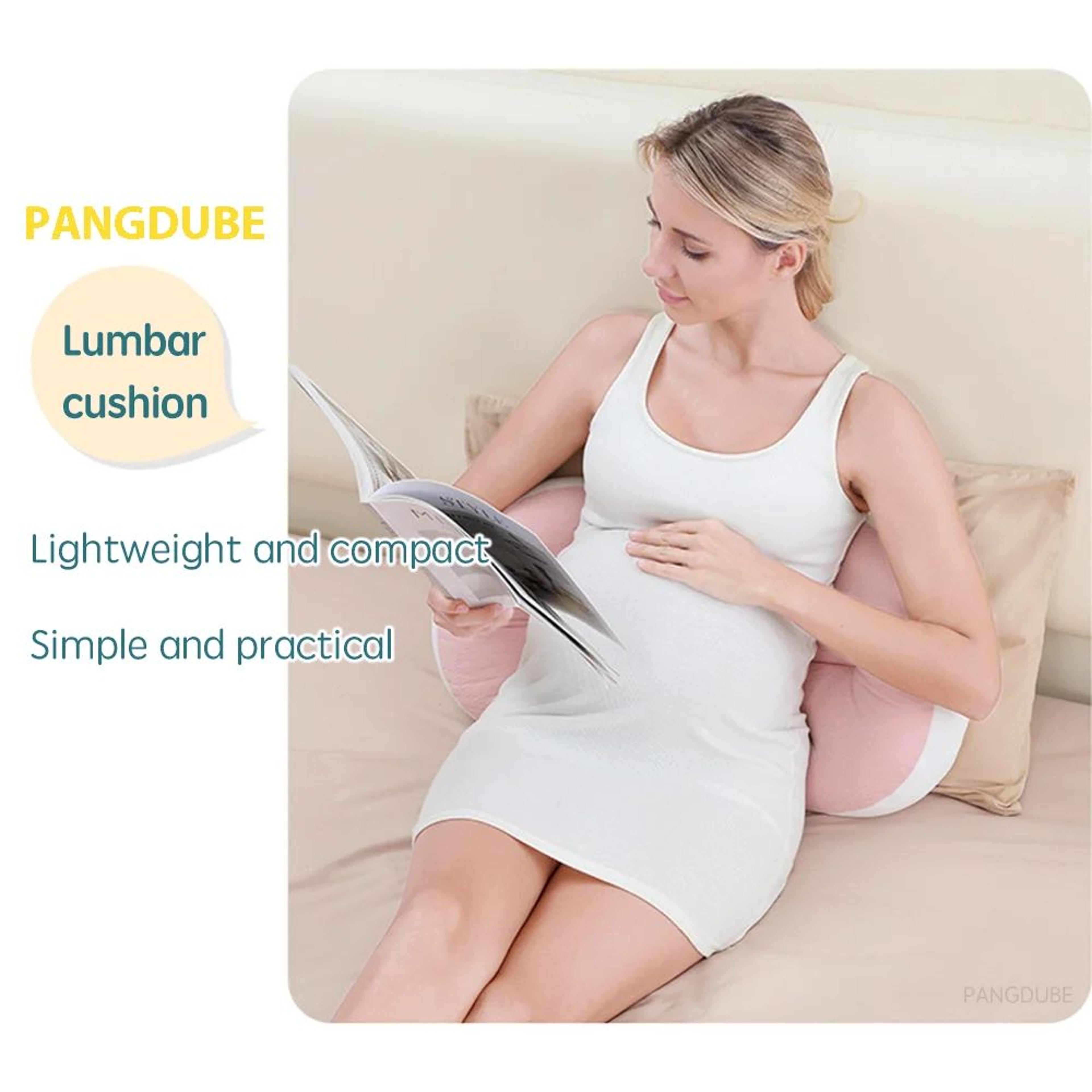 pangdube full body pregnancy pillow with cotton waist support – u-shaped maternity body pillow for side sleepers