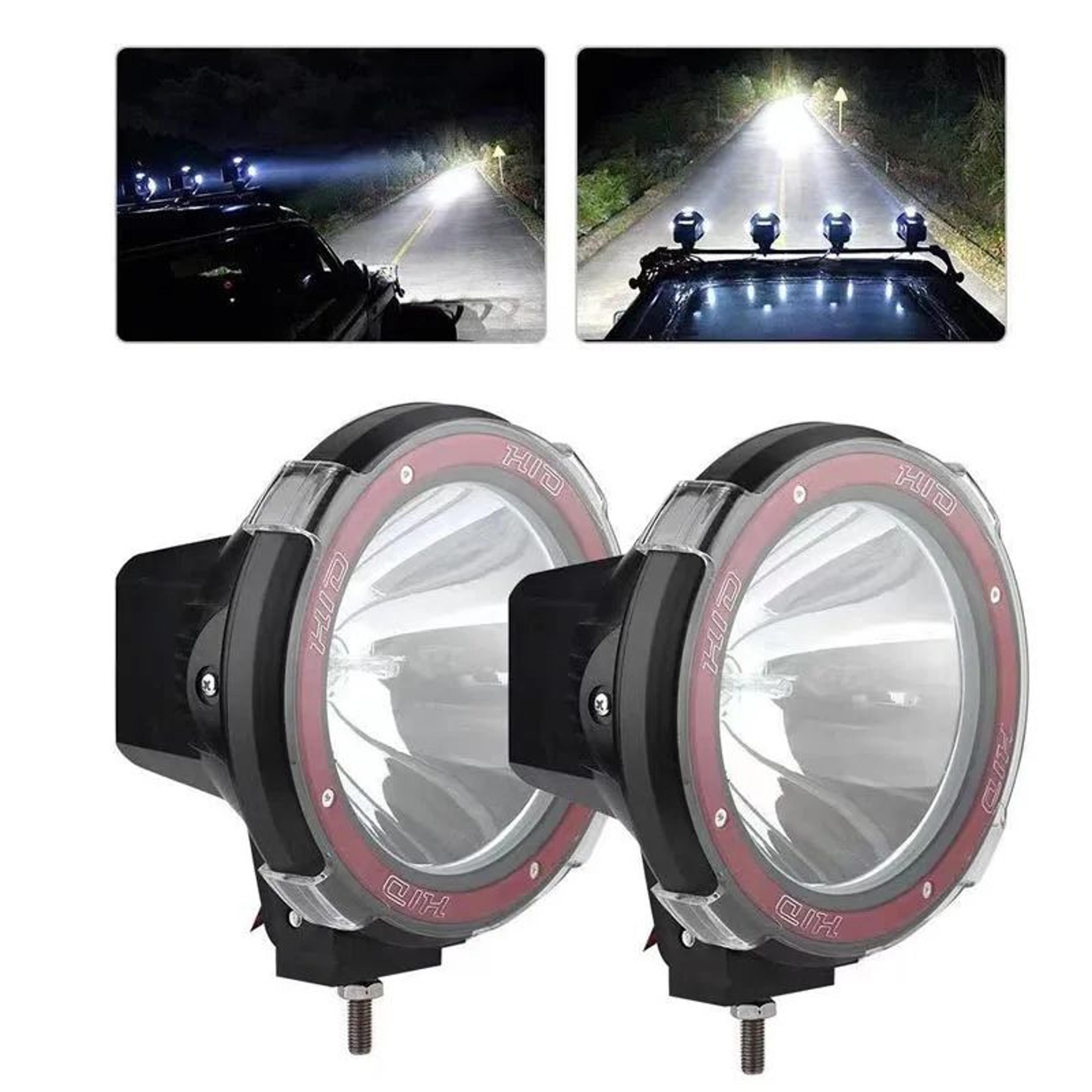 trailblaze 100w hid off road driving lights for jeep, atv & trucks