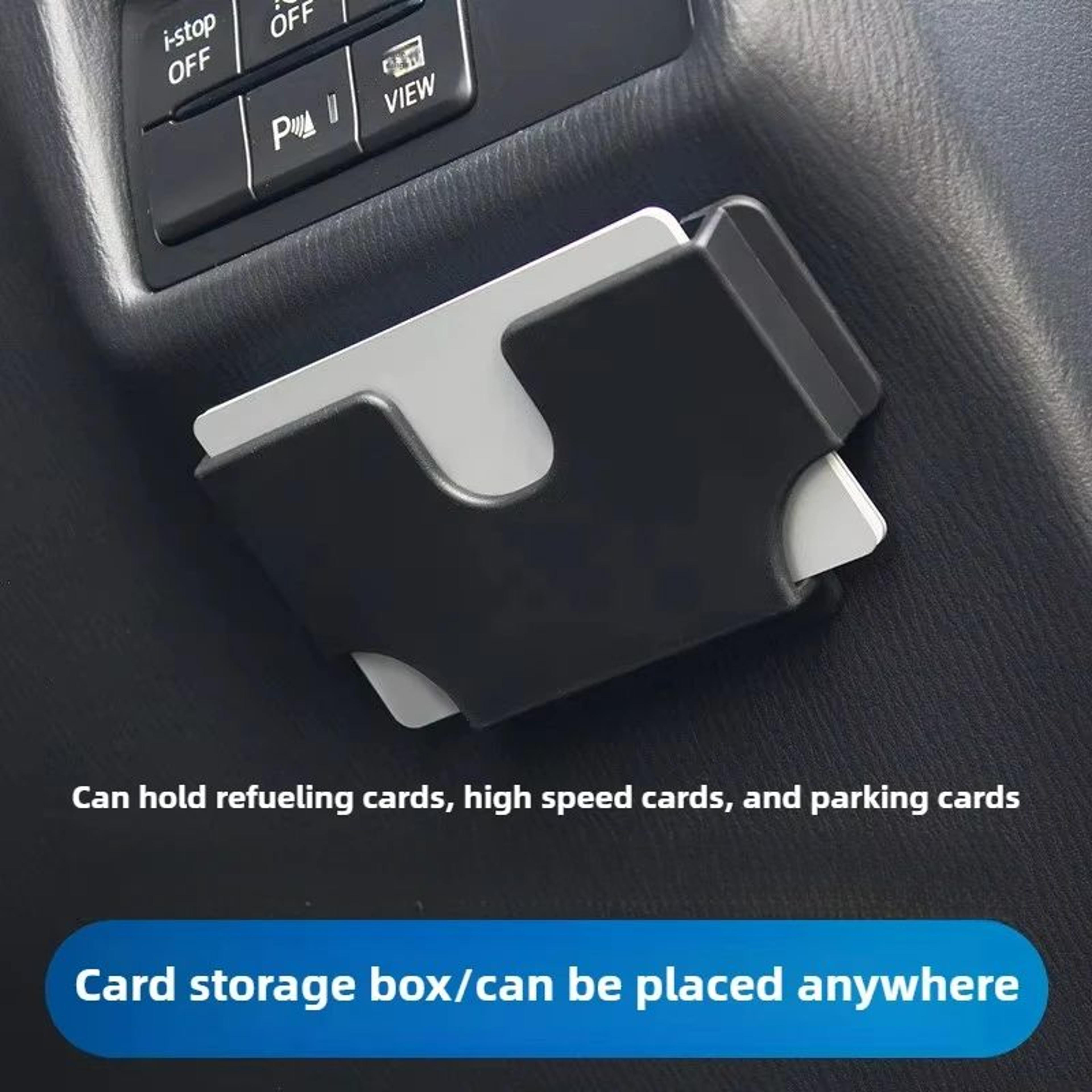 universal car sun visor card holder organizer – multi-function auto card storage box