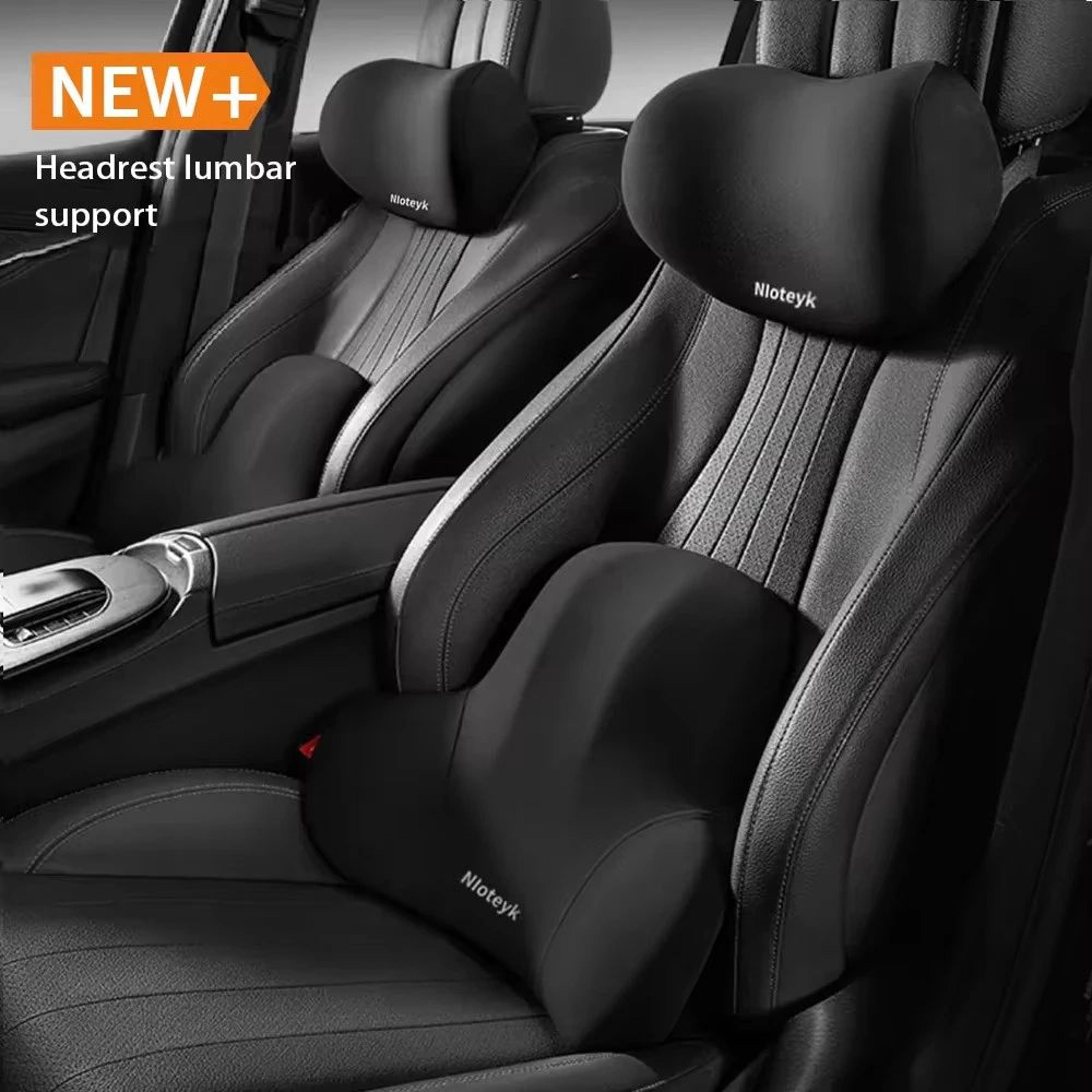 ergocomfort memory foam car neck & lumbar support pillow