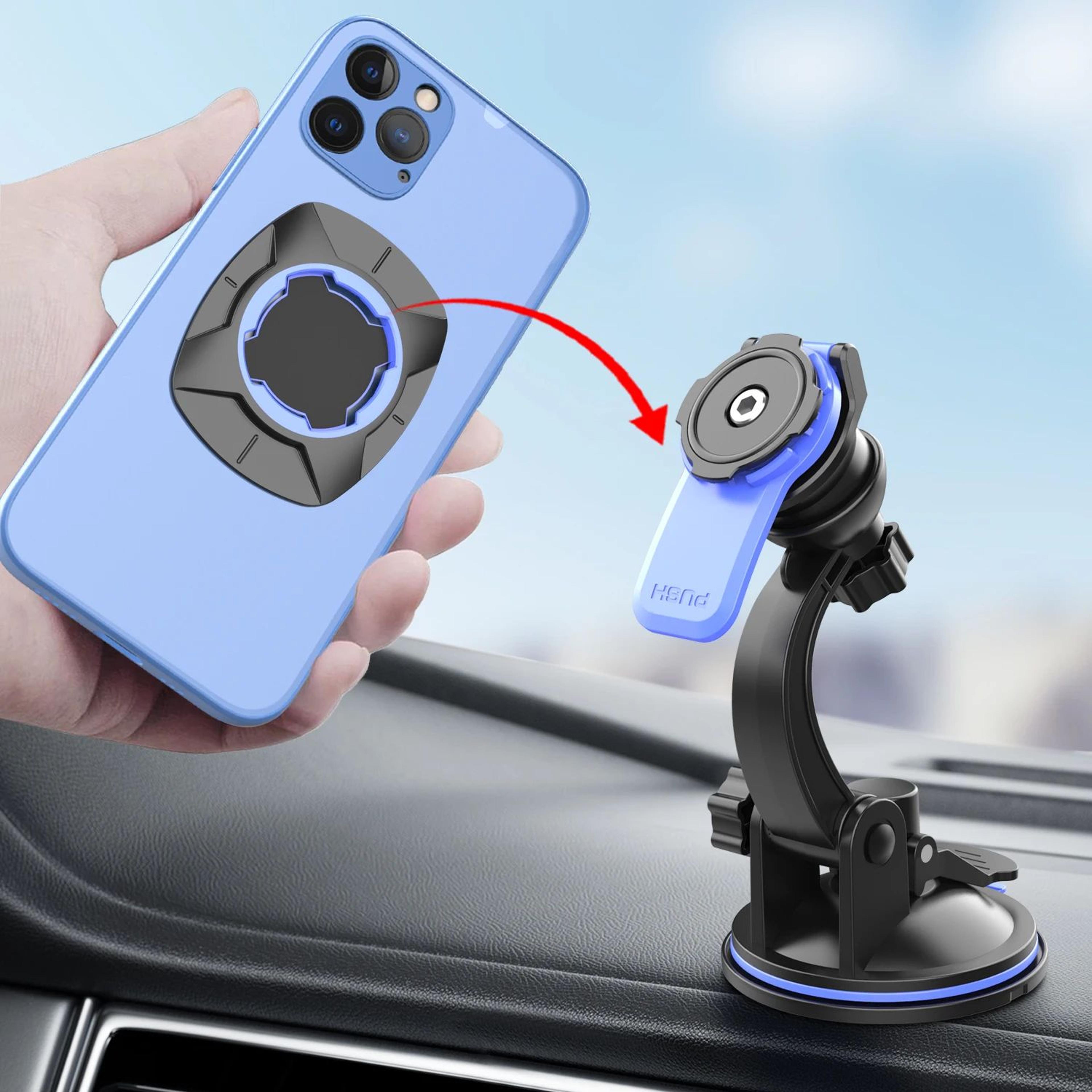 360° rotating car phone mount - universal dashboard/windshield suction holder for cars & trucks