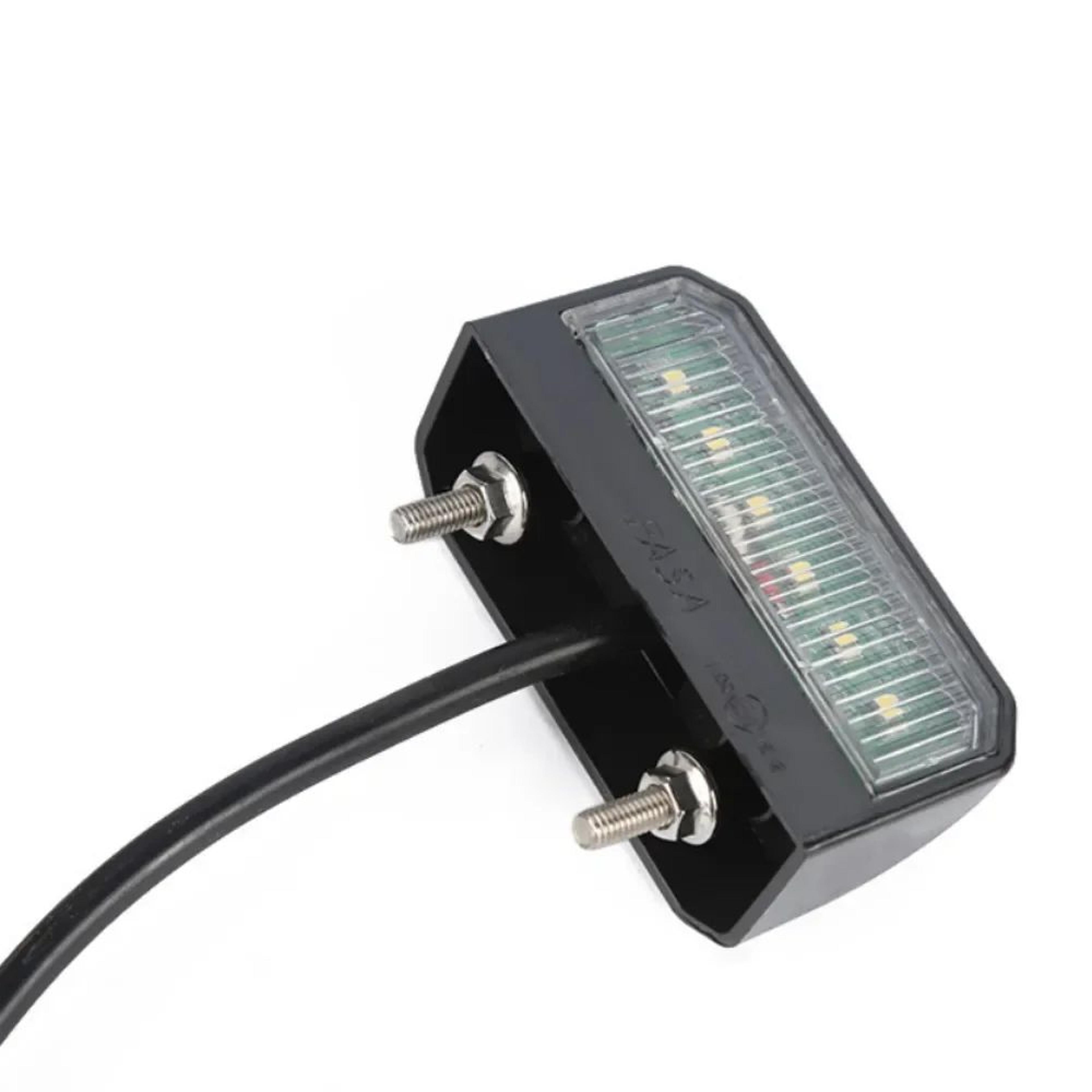 universal 6-led 12v 24v license plate light for trailers, trucks & caravans