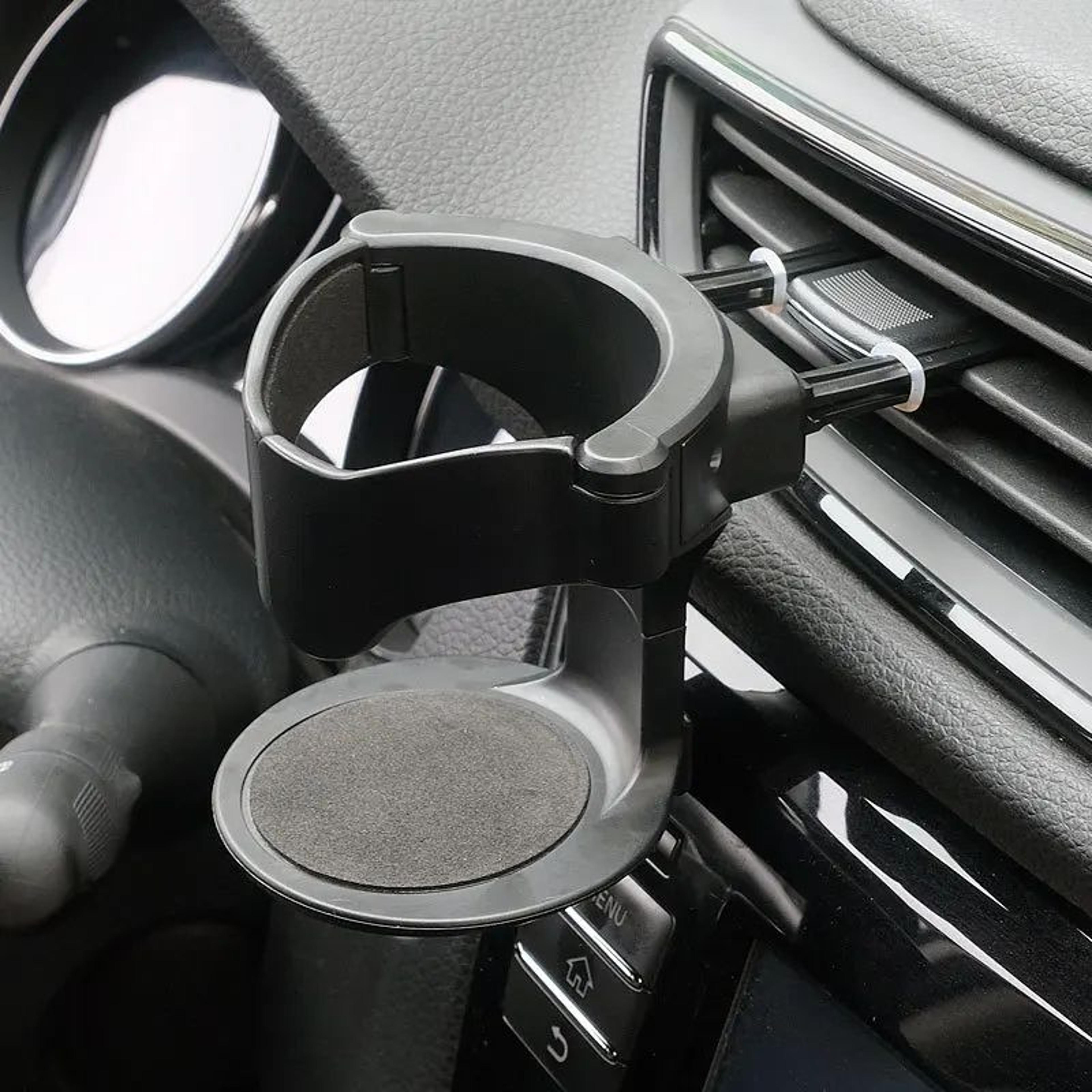 universal car air vent cup holder – adjustable vent mounted drink holder for coffee, bottles & cans