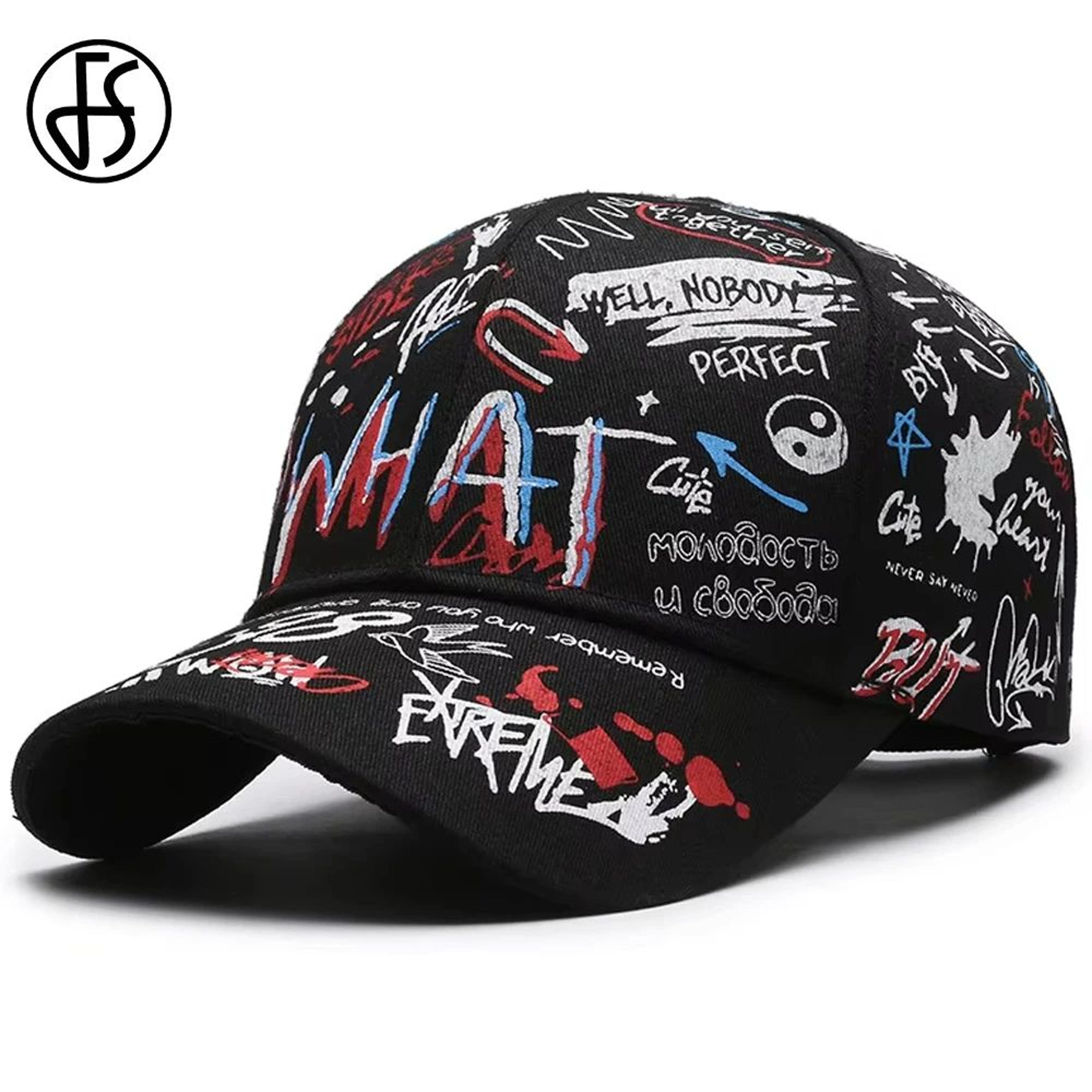 urban vibe graffiti streetwear baseball cap – adjustable hip hop trucker hat