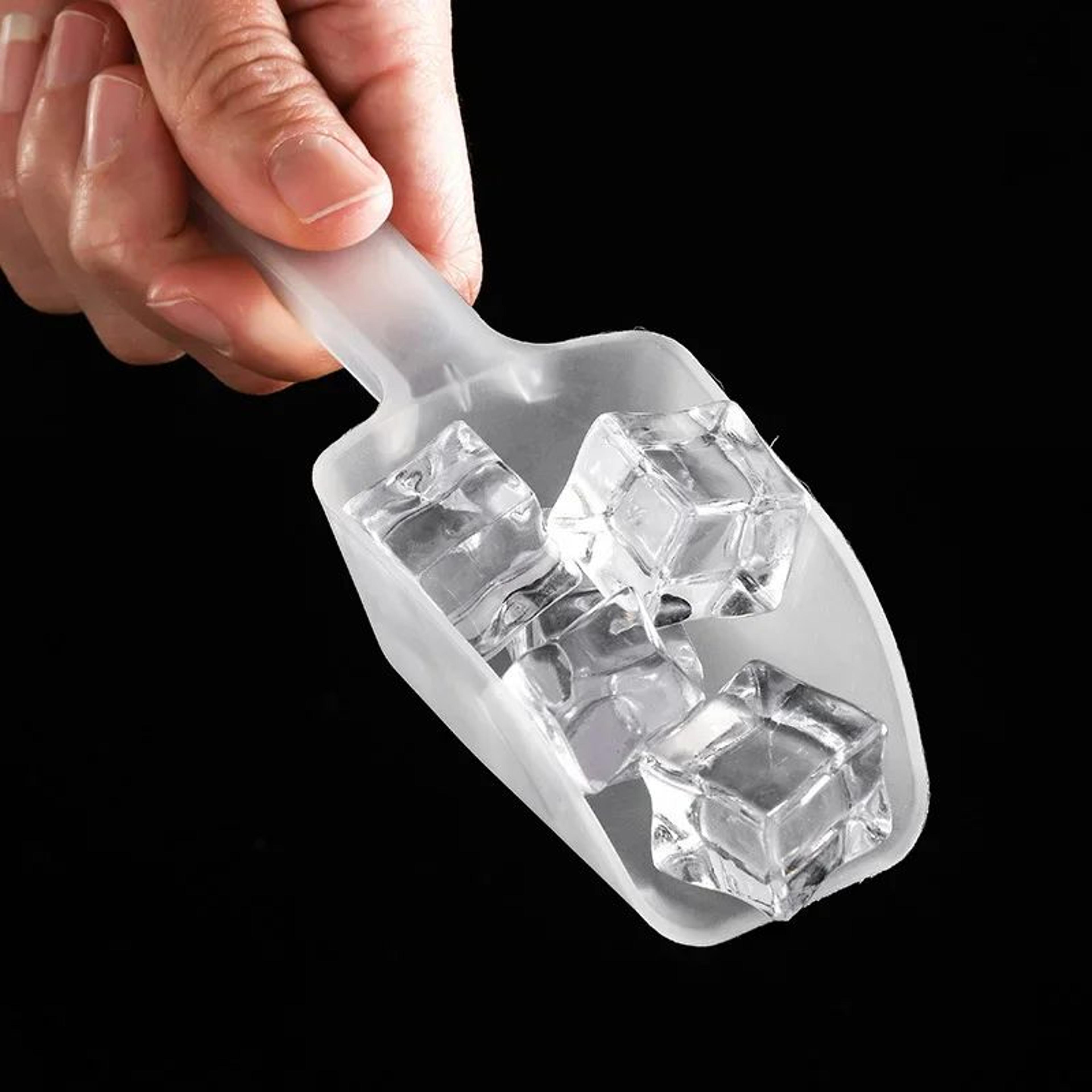 clear mini plastic ice scoop for candy, ice and dry goods