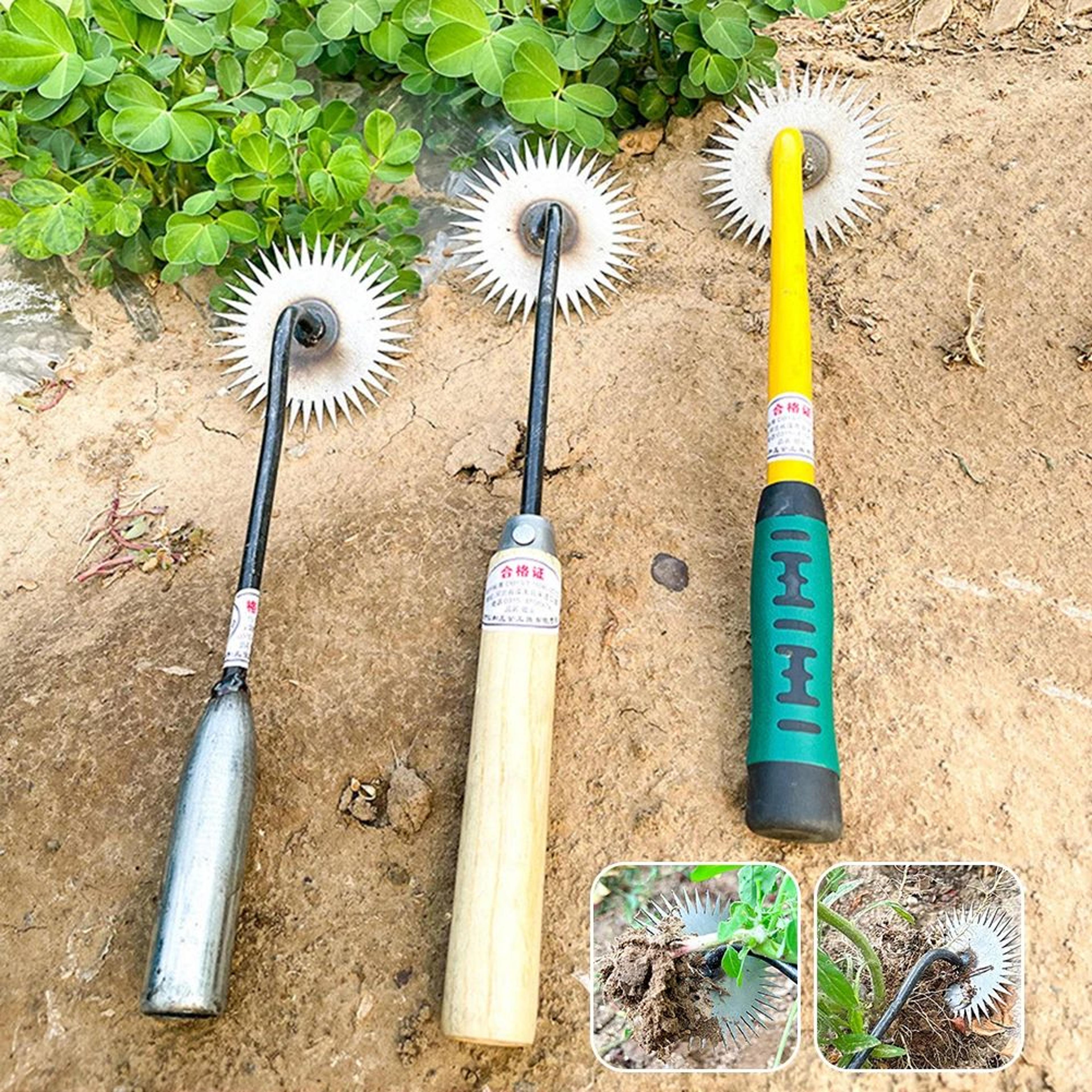 sunflower multi-edge garden weeding tool – durable manual weed remover for effortless lawn care
