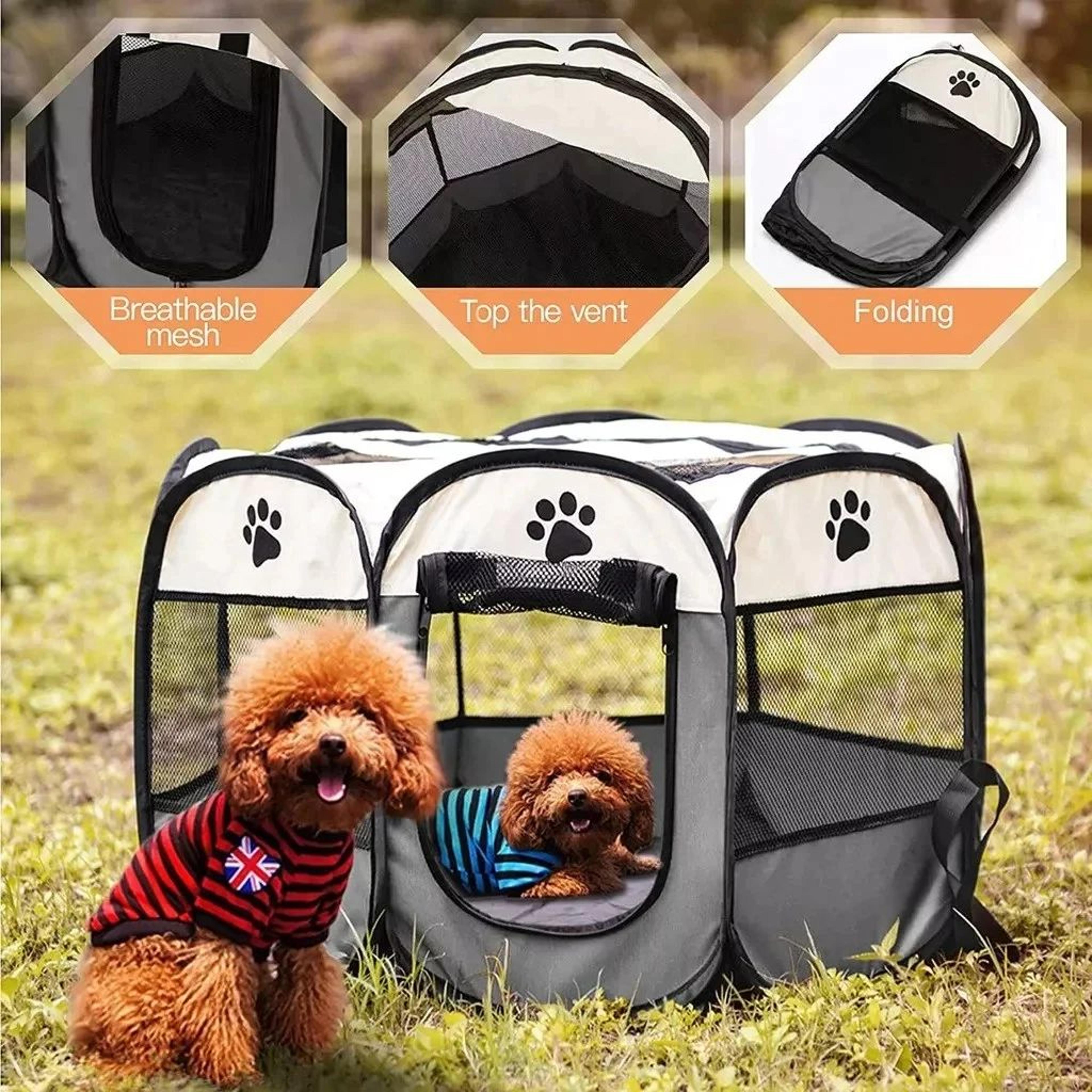 portable cat tent & foldable pet playpen for travel, indoor & outdoor use