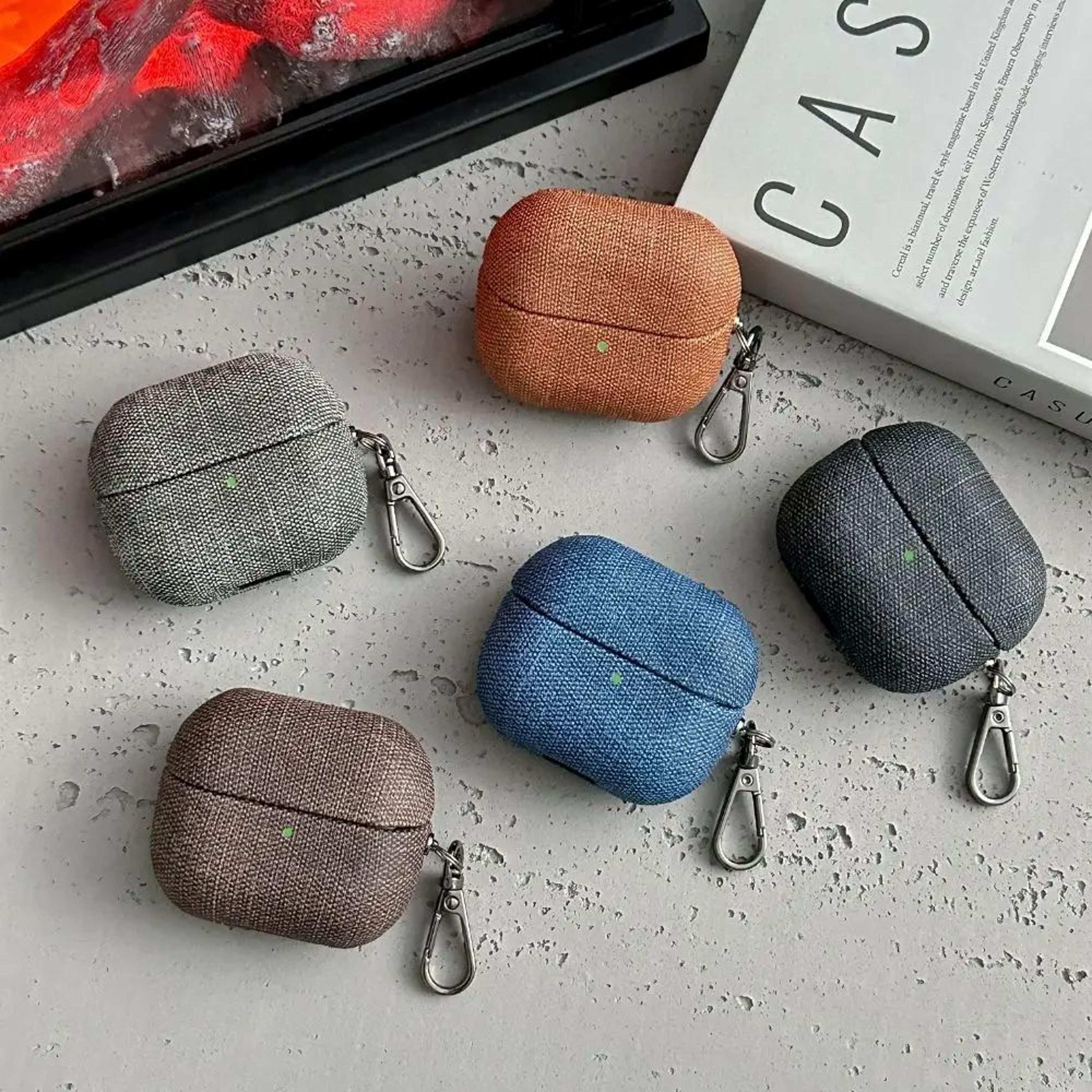 fabric texture galaxy buds 3 pro case – slim protective galaxy buds 3 cover