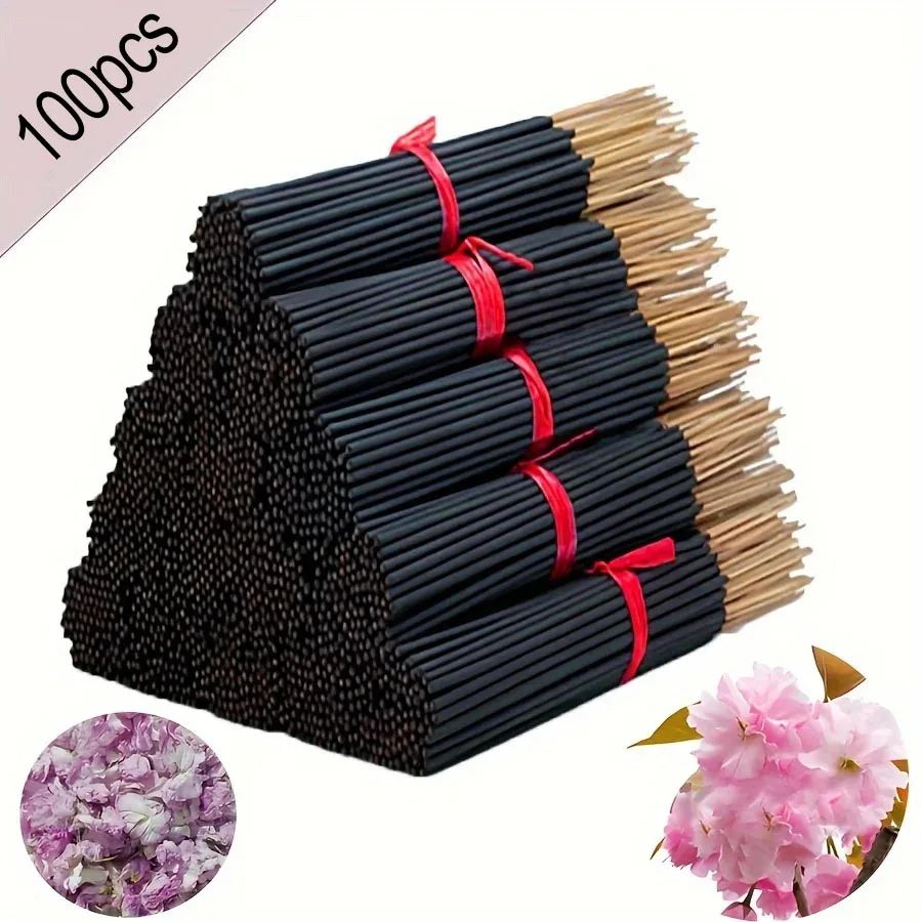 sakura serenity japanese cherry blossom incense sticks – 12.7" long-burn cherry blossom incense (100 pack)