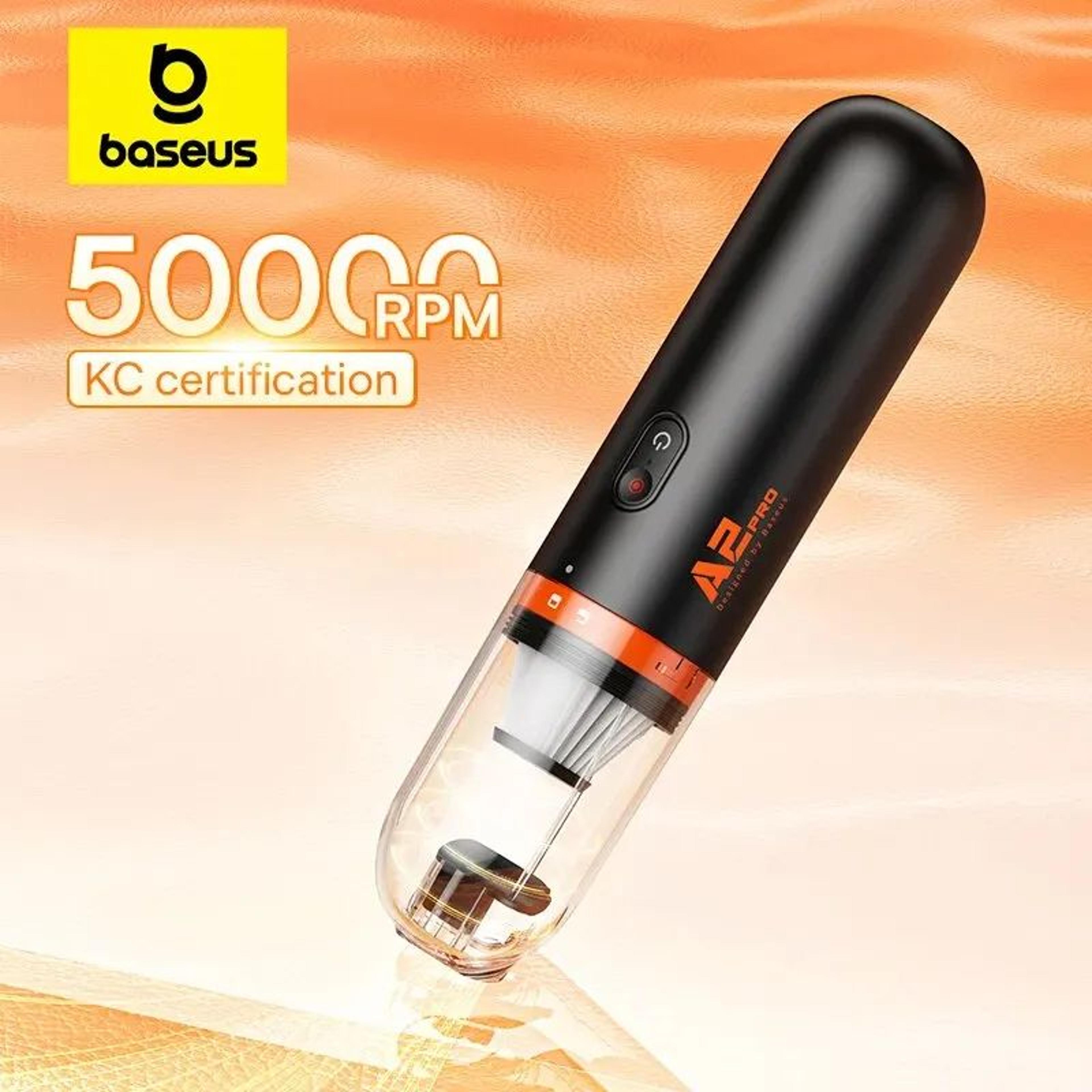 baseus 6000pa cordless car vacuum – mini handheld vacuum for car, home & office