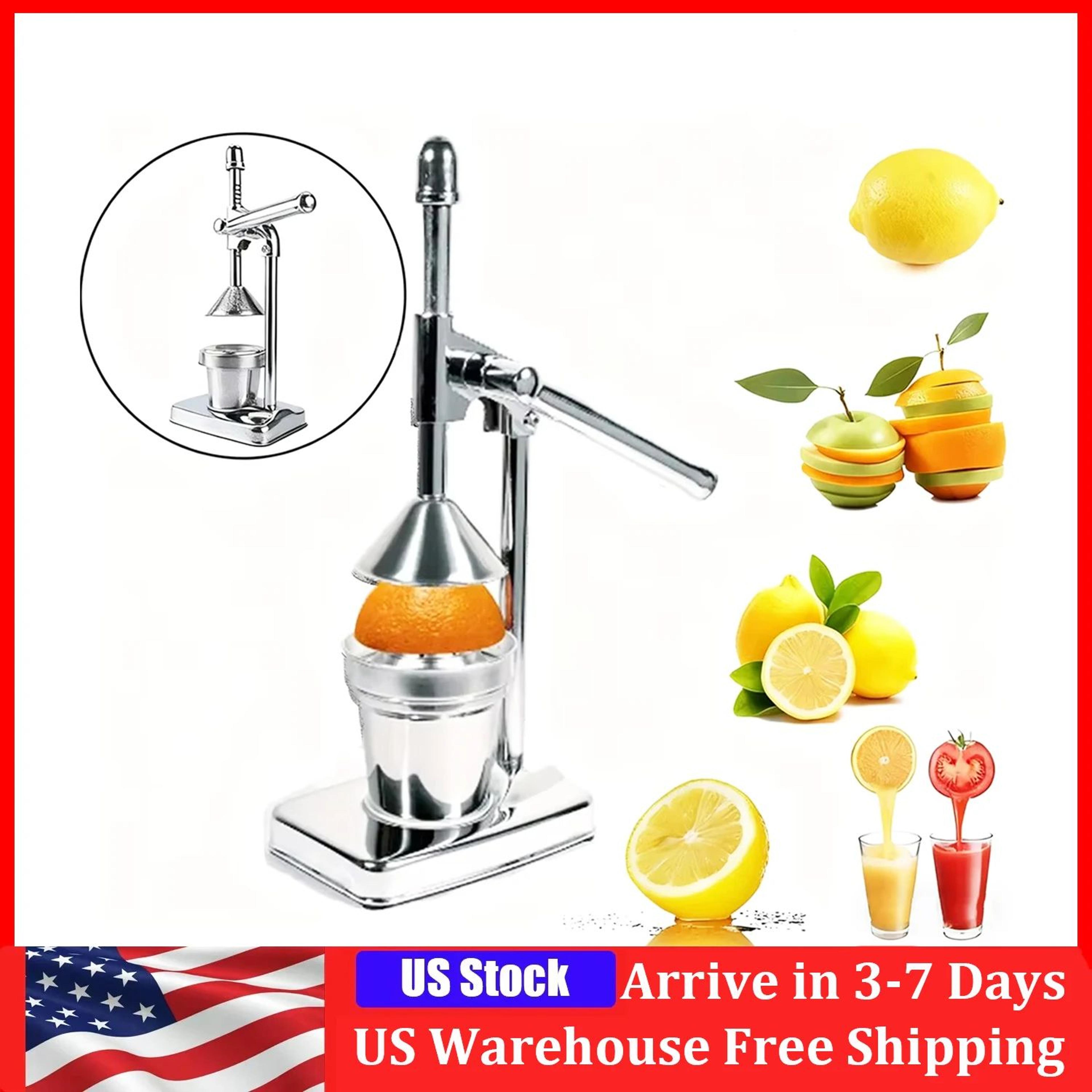freshpress pro stainless steel manual citrus juicer – heavy-duty handheld fruit squeezer for fresh juice