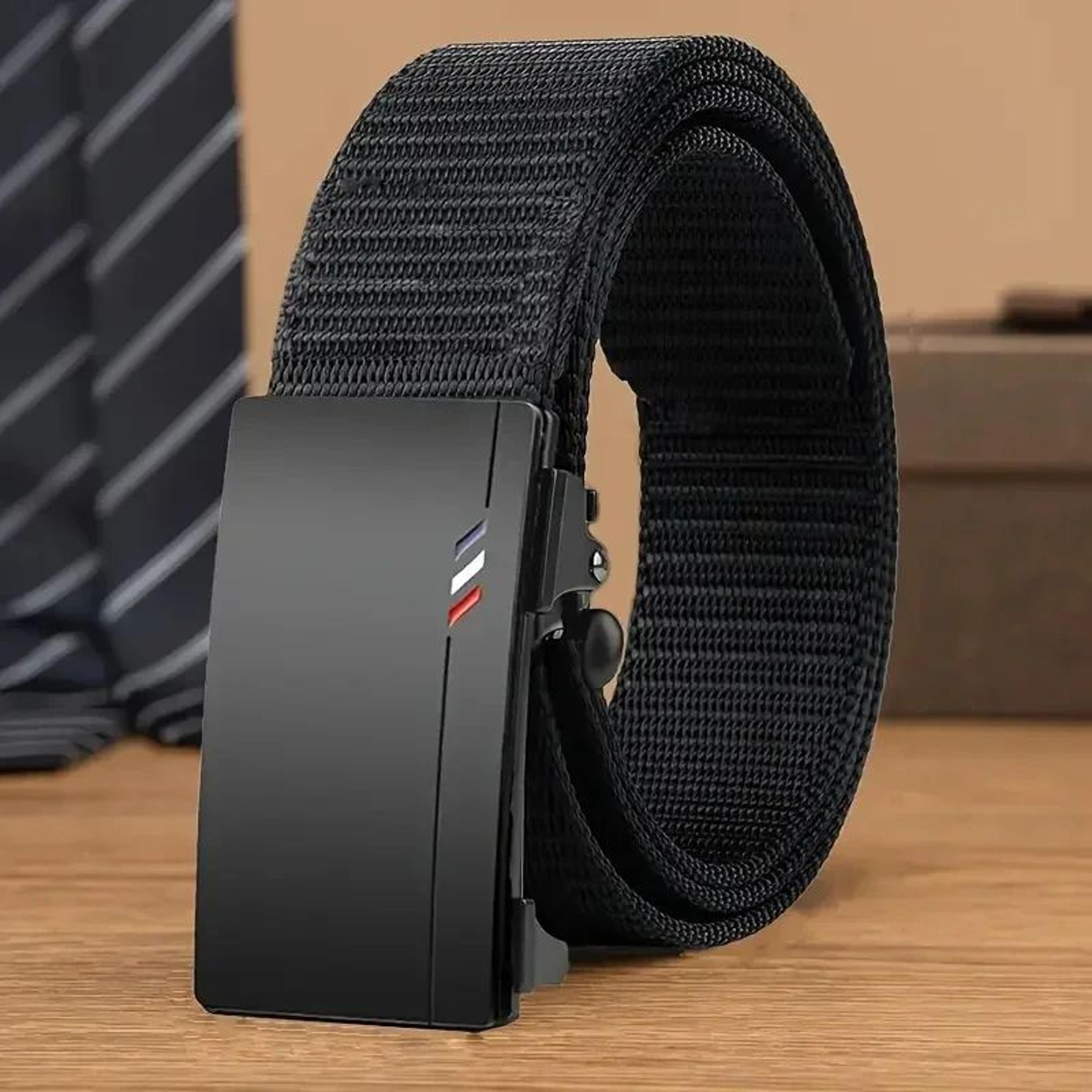 mens tactical ratchet belt with quick release automatic buckle