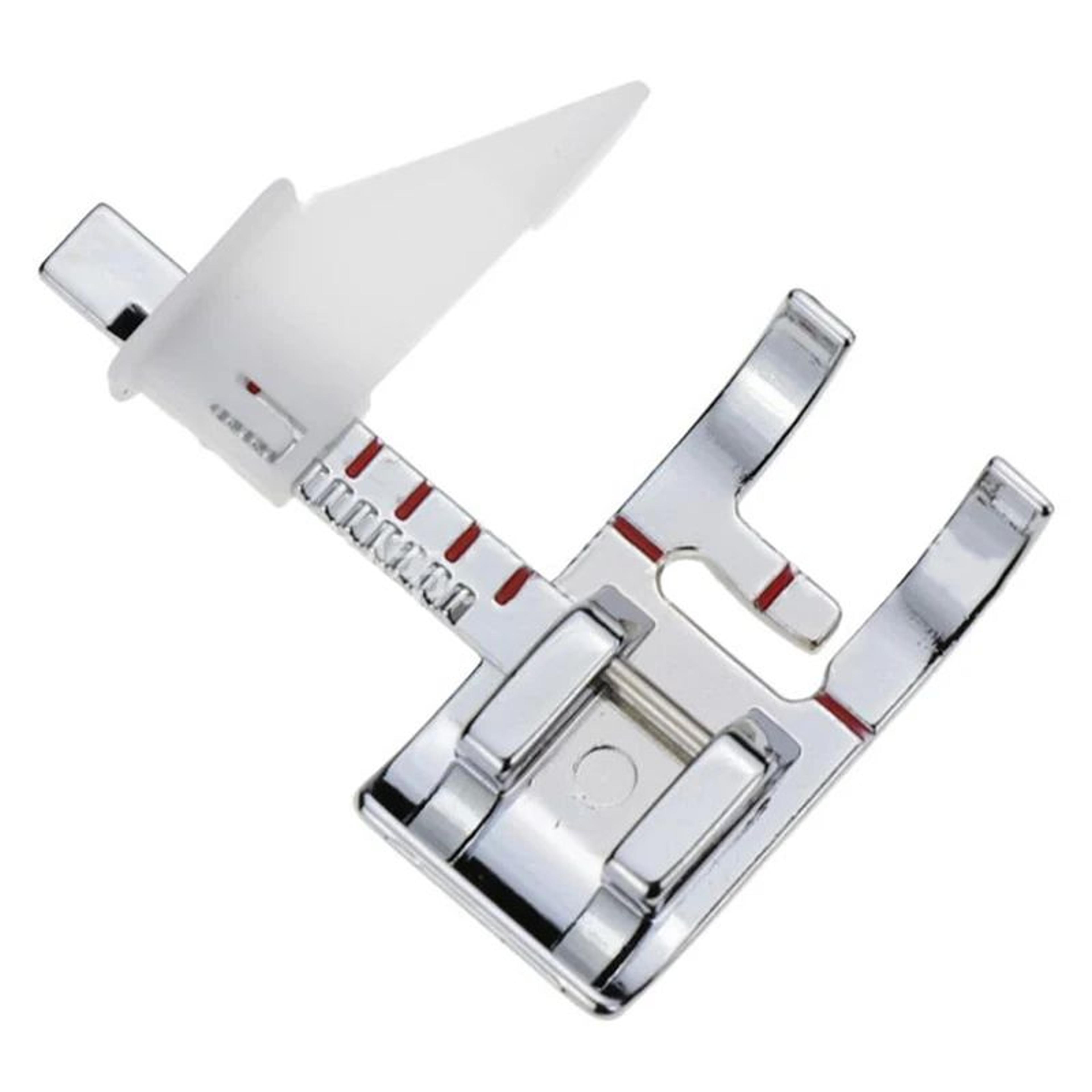 adjustable seam guide presser foot for sewing machines (universal snap-on)