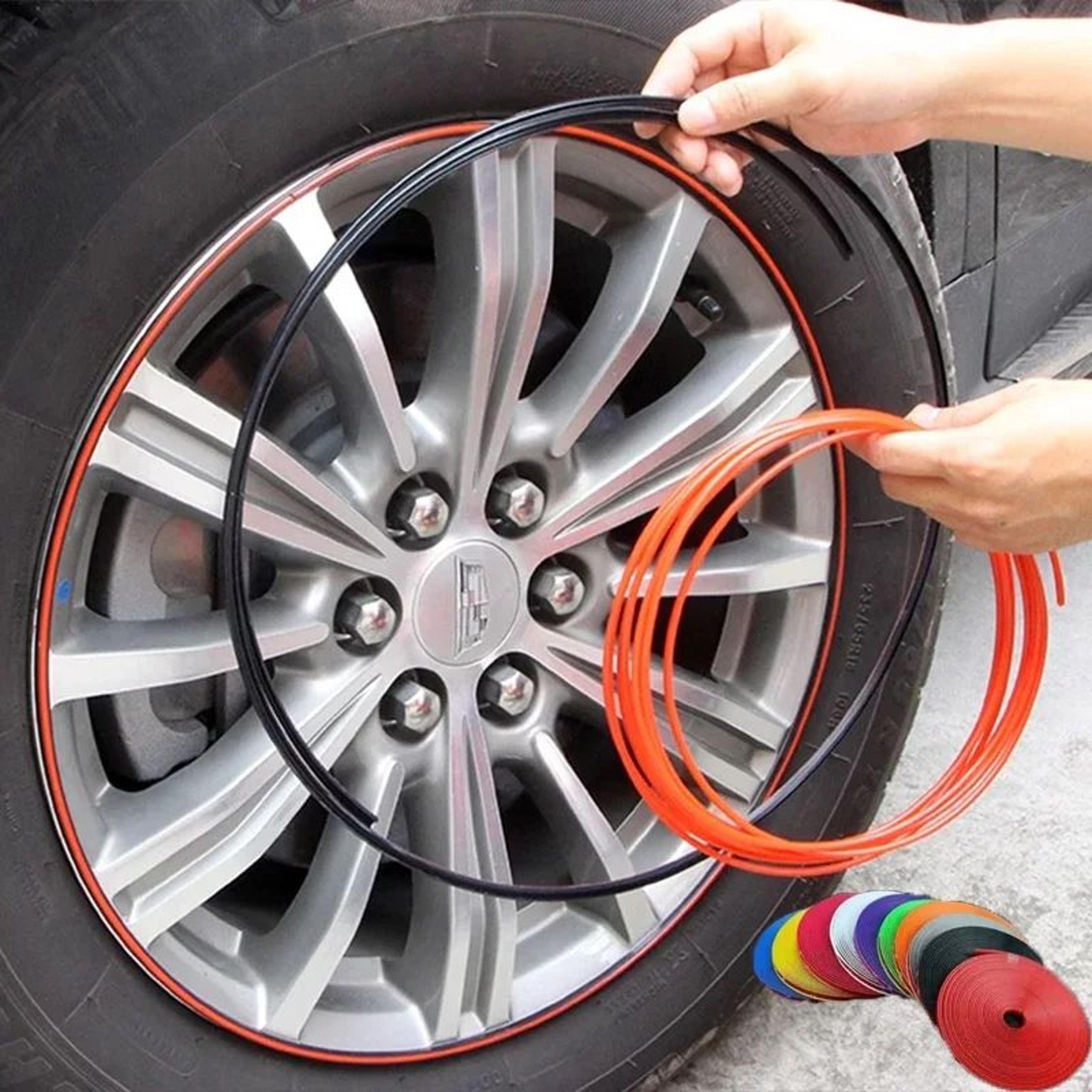 universal wheel rim protector strip for cars – anti-scratch rim guard trim